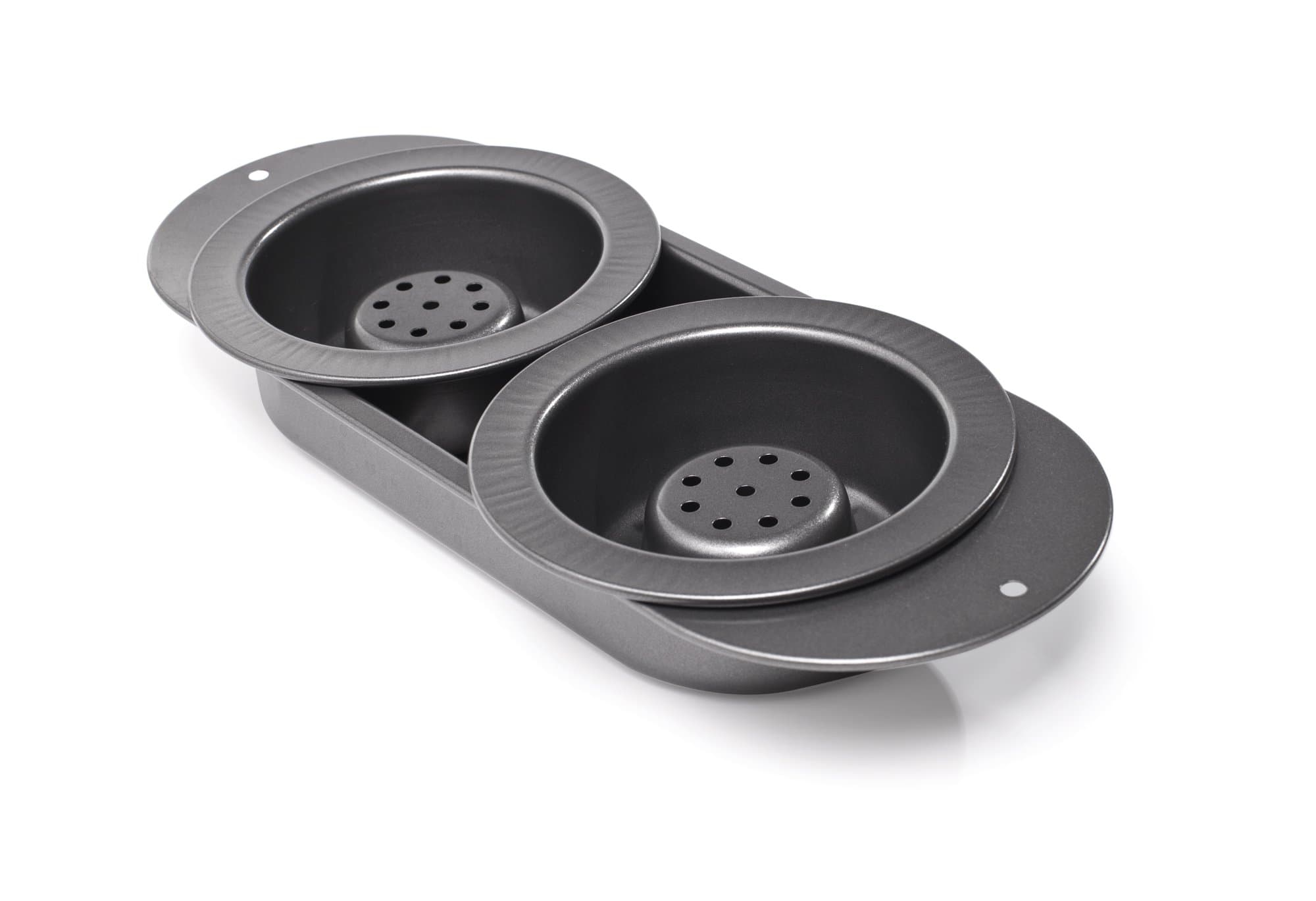 Chef Tony Healthy Cooking Burger Bowls, Silver