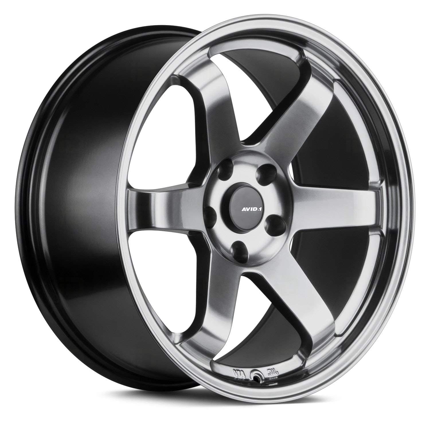 Avid.1 AV-06 Hyper Black 17x8 +35 5x114.3 Wheel TE37 Style