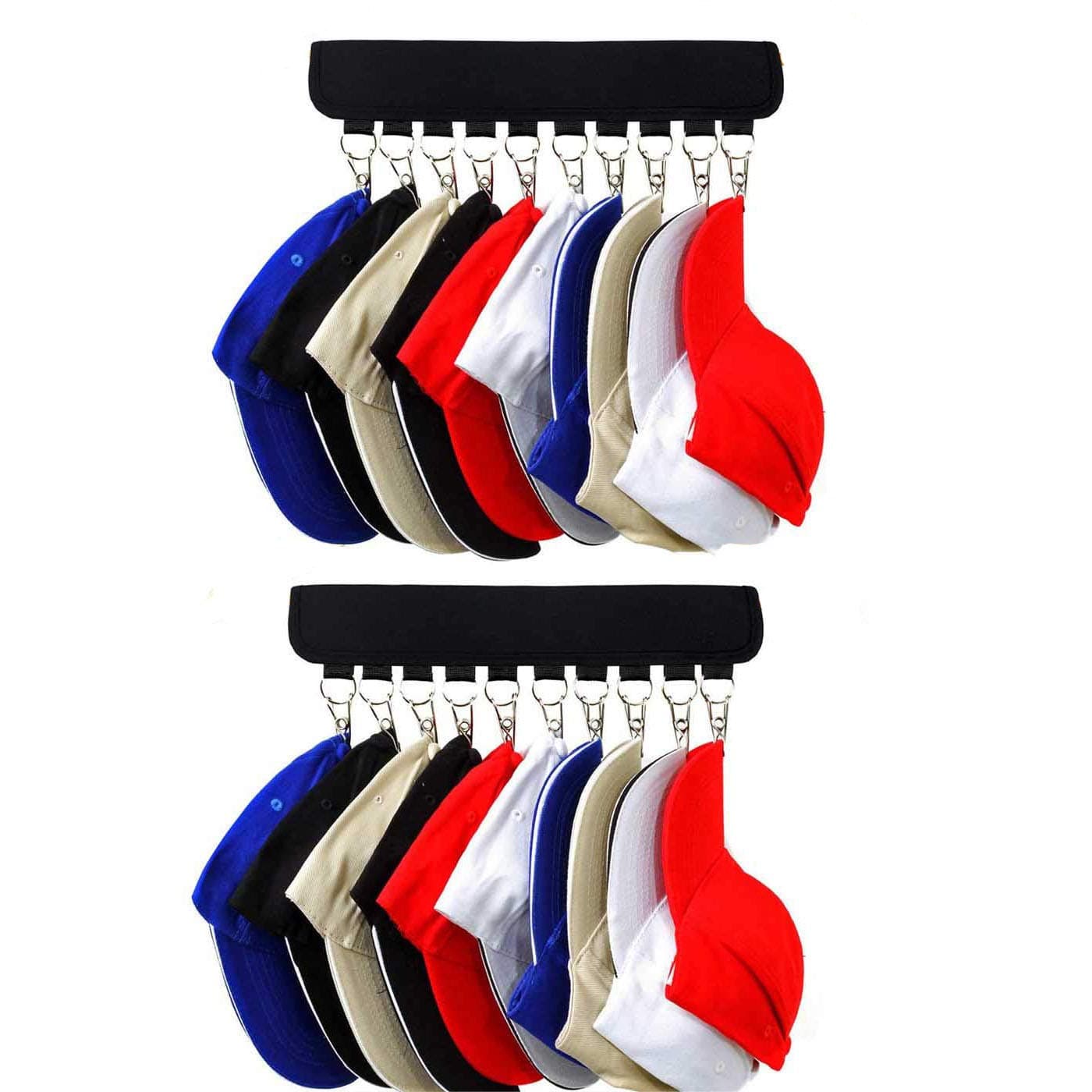 2PCS Cap Organizer Hanger,Hat Organizer for Closet, Change Your Cloth Hanger to Cap Organizer Hanger, Keep Your Hats Cleaner Than a Hat Rack