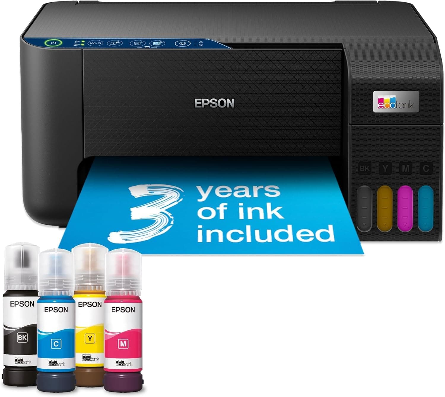 EcoTank ET-2861 Ink Tank Printer | Busy Home Use | Wireless | A4 | Print, Copy, Scan | Includes up to 3 Years of Ink