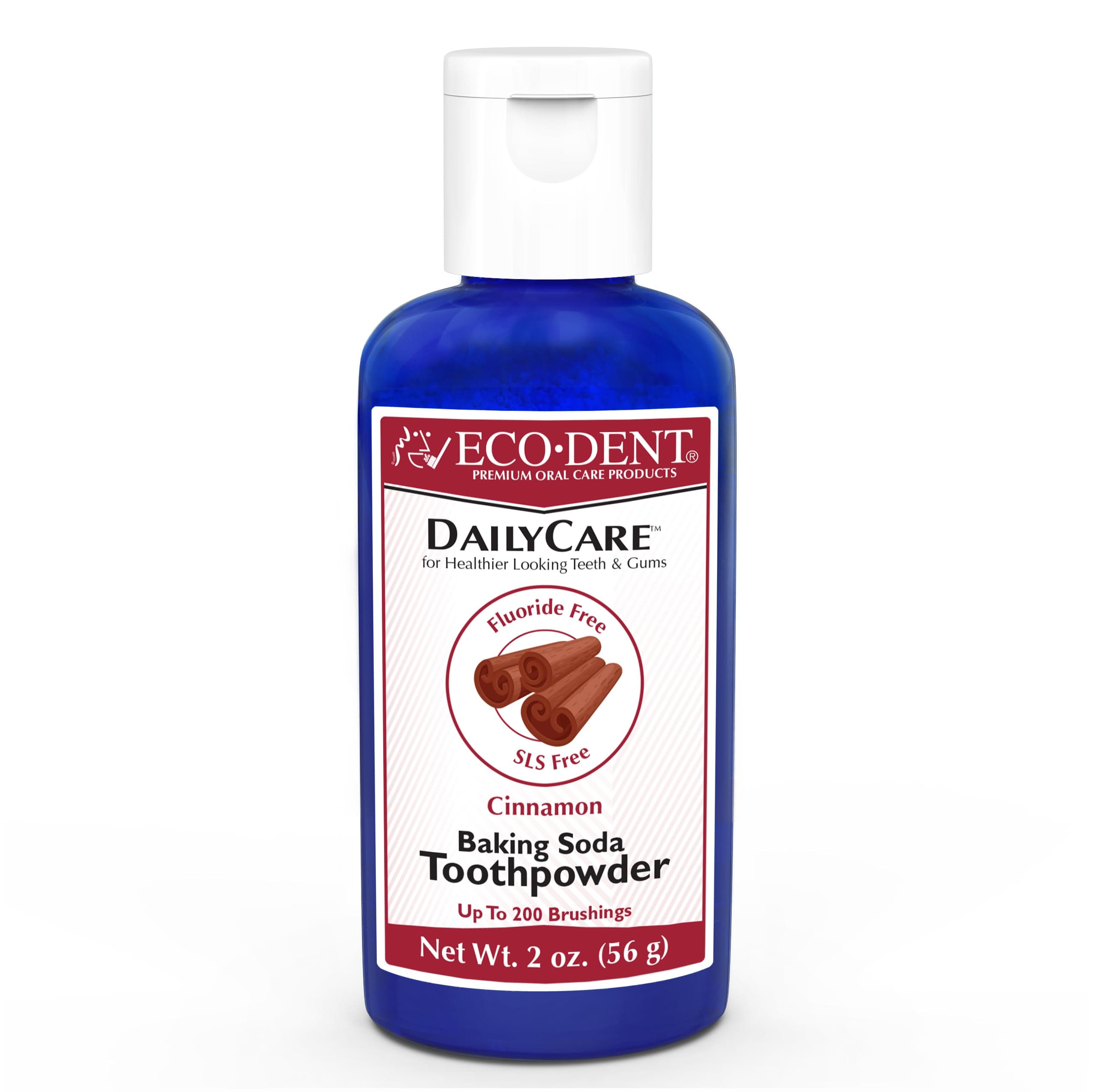 Eco-Dent Baking Soda Toothpowder.Cinnamon, 2oz
