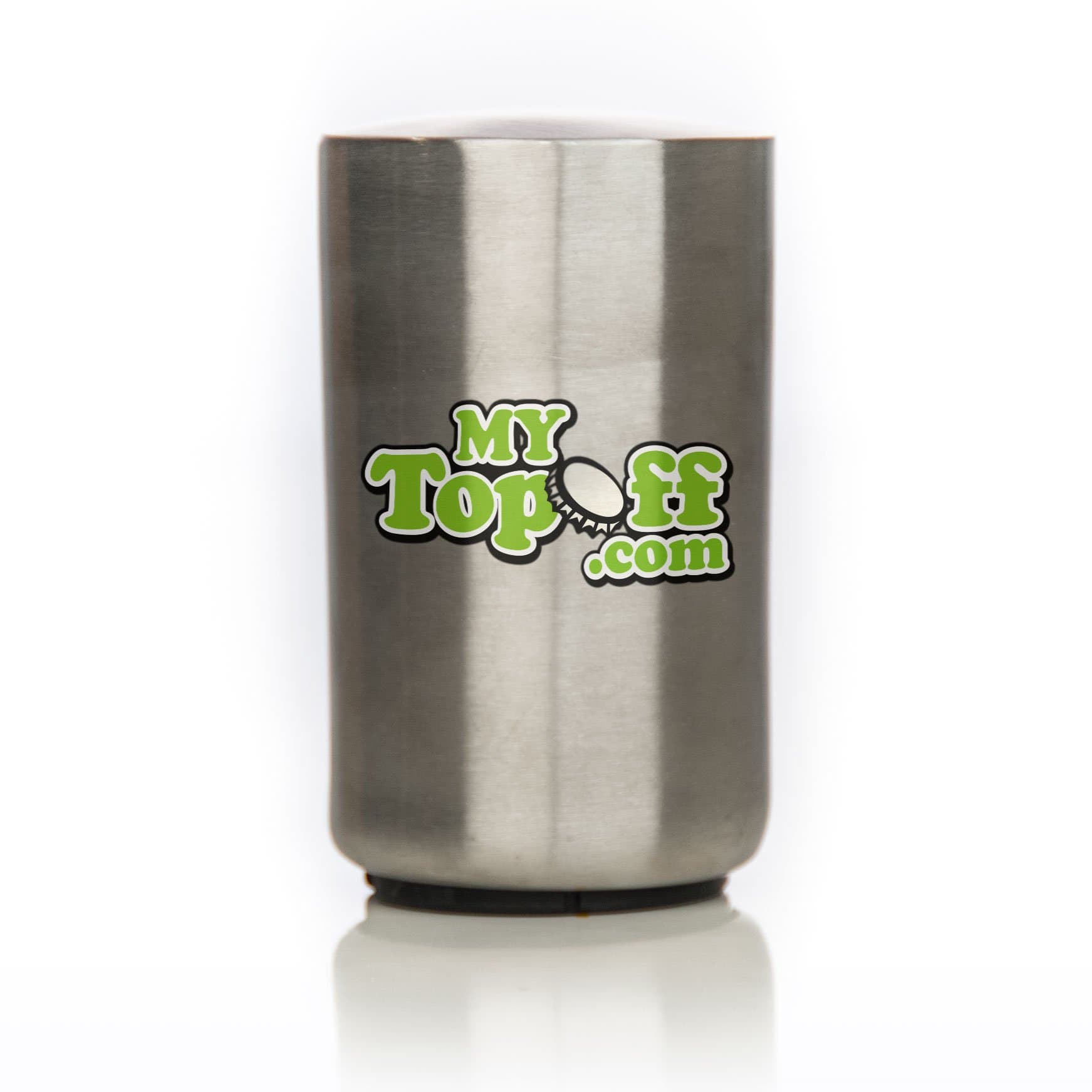 Stainless Silver Push Top Bottle Opener, Quick, Easy and Unique Beer Cap Popper Accessories for Tailgating, Man Cave Drinking and Bartenders