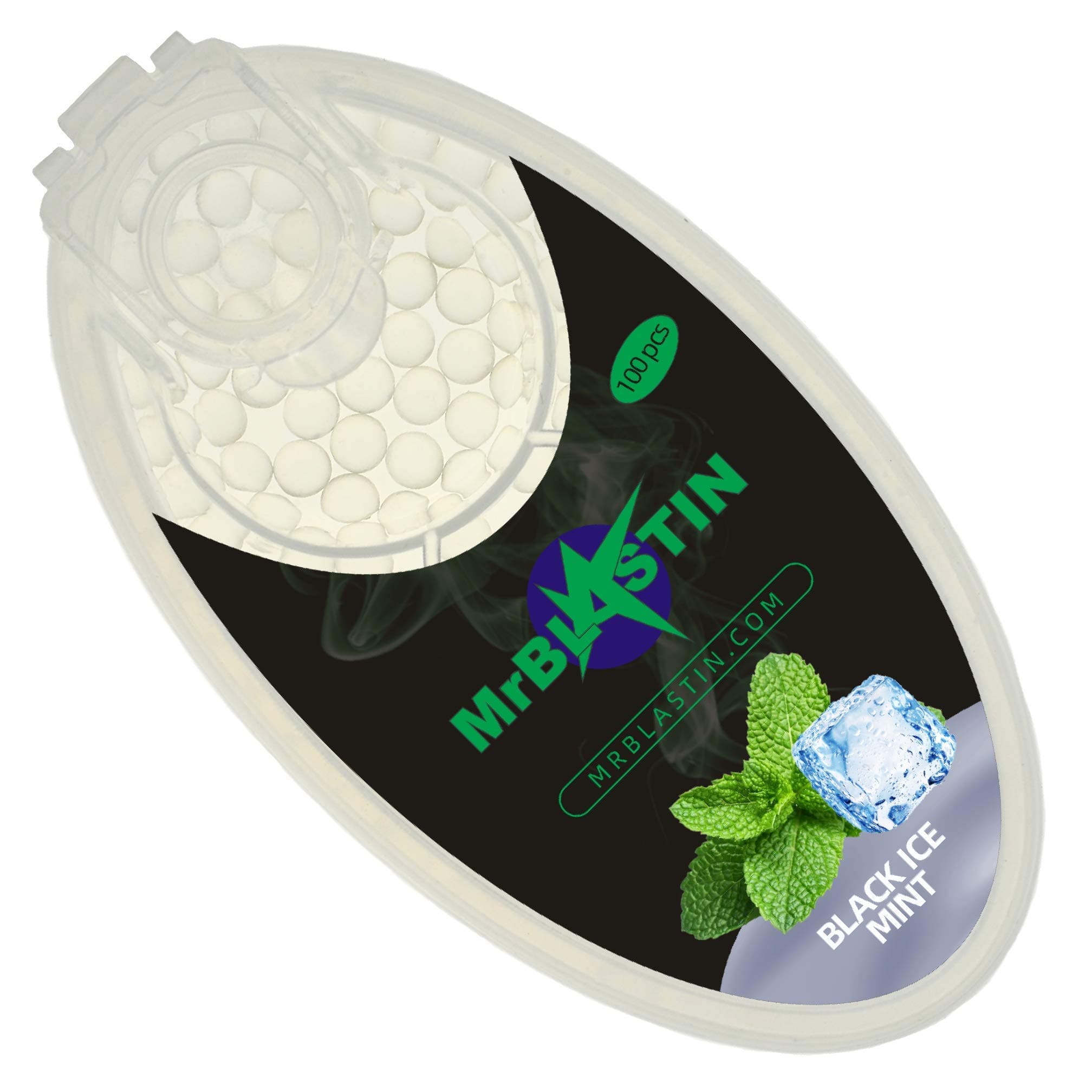 100 Black Ice Mint Crushballs for Filter Insertion, 16 Flavours to Choose Available, Menthol Mint Crush balls, Flavoured Capsules. Click on inserts beads (Black Ice Mint)