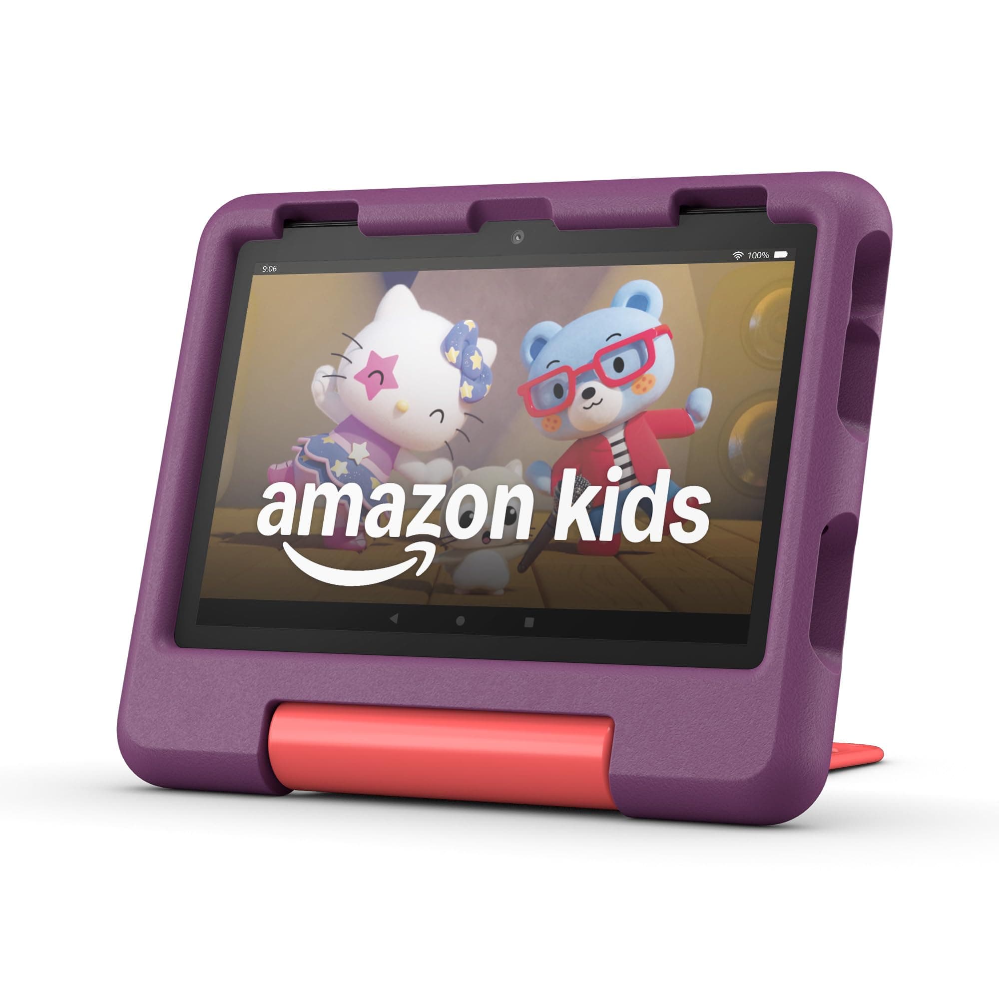 Fire HD 8 Kids tablet (newest model), ages 3-7 | 3GB memory, bright 8" HD screen. Includes ad-free and exclusive content, parental controls and 13-hr battery, 32GB, Grape