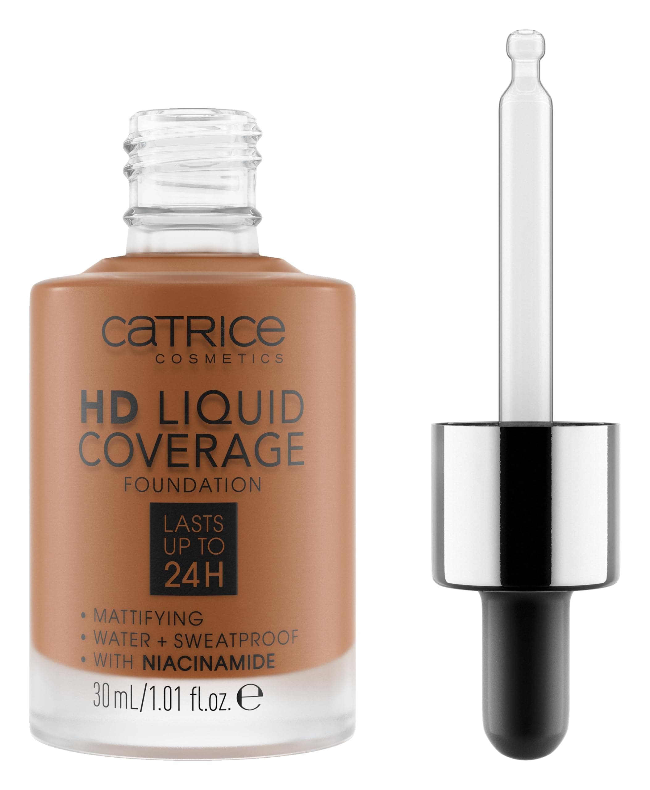 Catrice | HD Liquid Coverage Foundation | Flawless, High Coverage | Vegan & Cruelty Free (085 | Chestnut Beige)