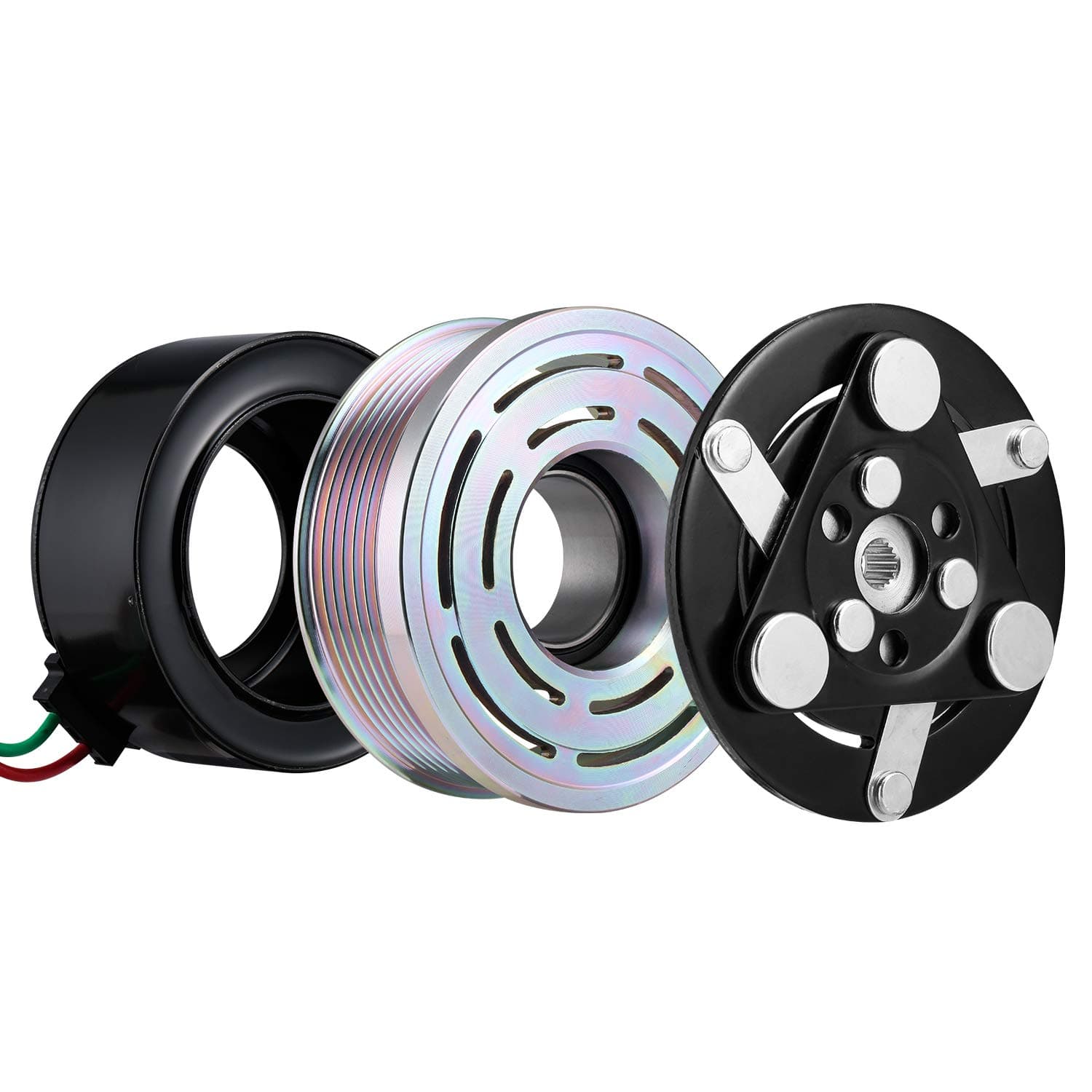 AC Compressor Clutch Coil Assembly Kit Replacement for Honda Accord 3.0L 2003 2004 2005 2006 2007