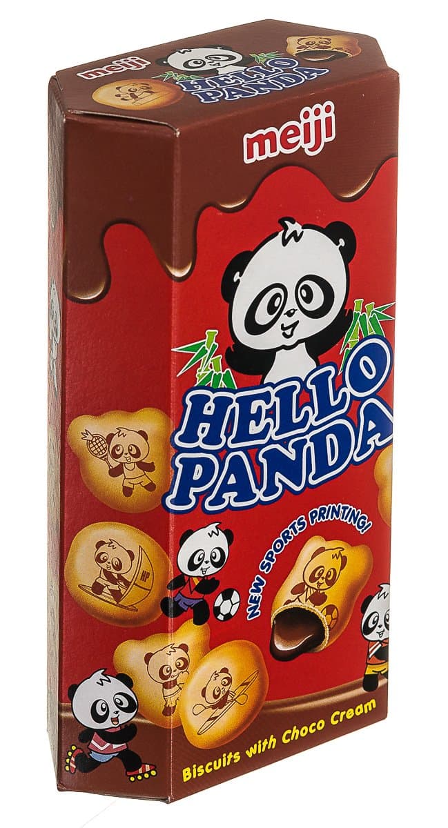Meiji Hello Panda Biscuits with Chocolate Cream, 2-Ounce Boxes (Pack of 20)
