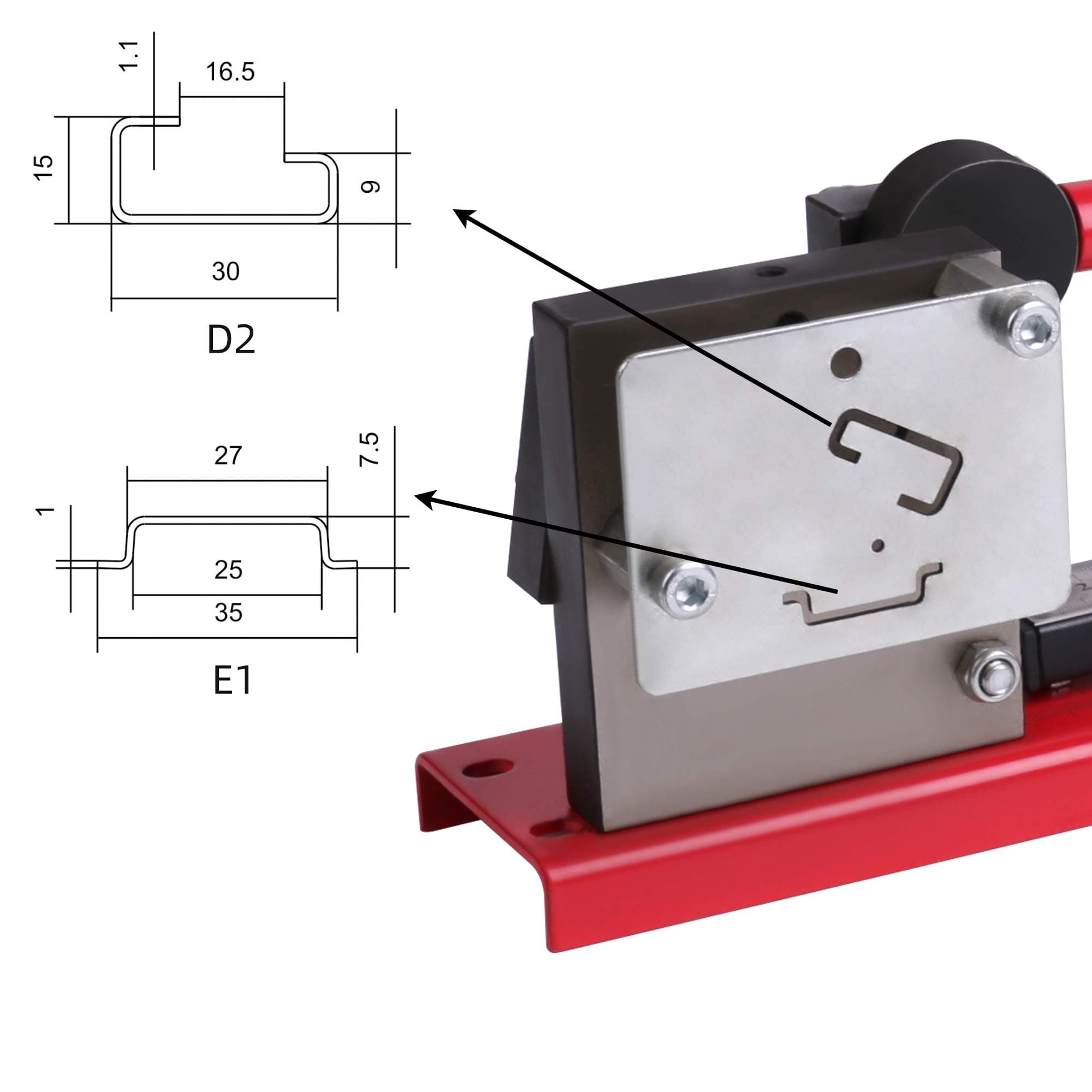 DIN Rail Cutter Tool for Cutting with Guide and measuring ruler, cutting din rail