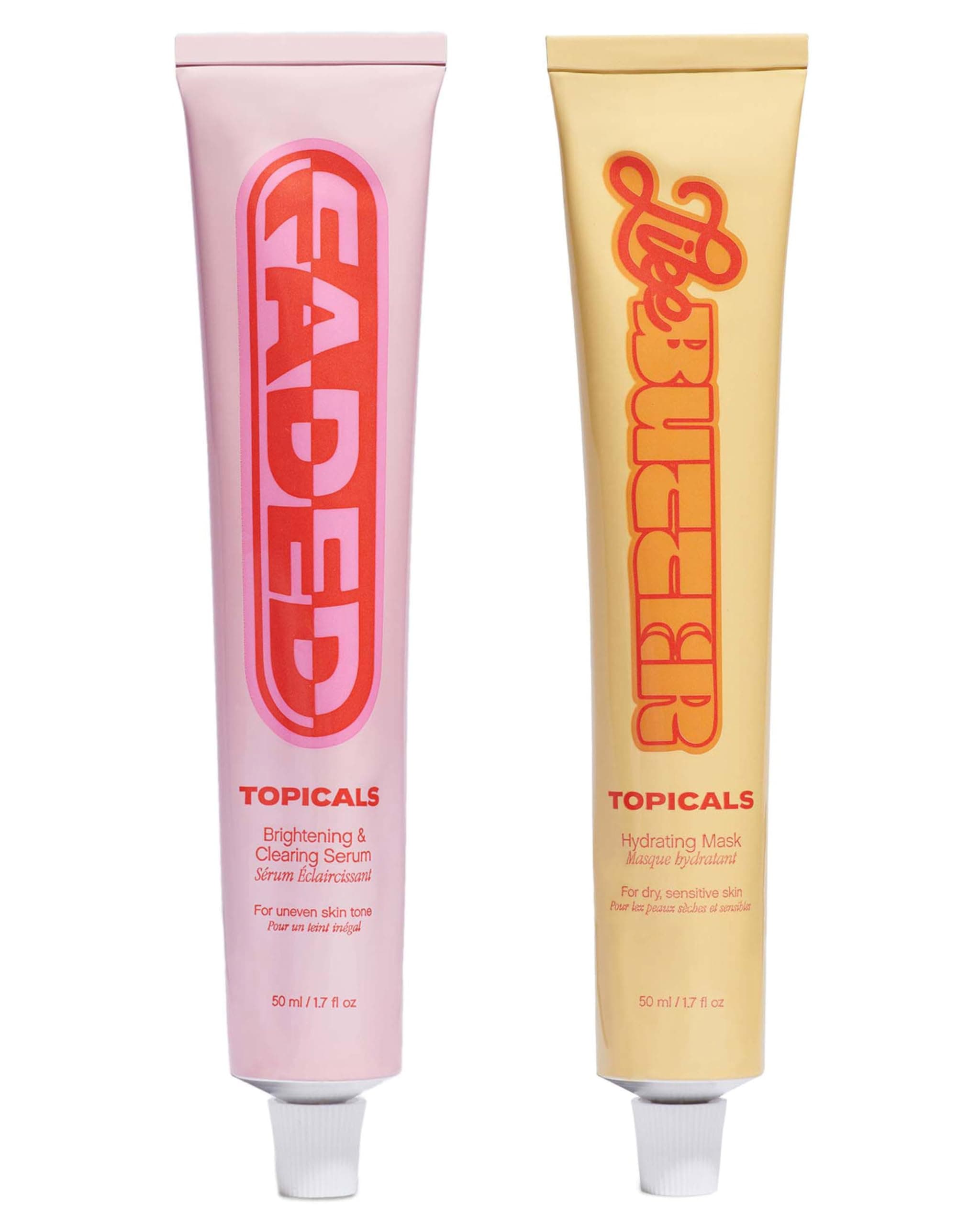 Topicals Ultimate Bundle - Includes Faded Serum for Dark Spots & Like Butter Moisturizer for Dry, Sensitive & Eczema-Prone Skin, Both 1.7 Fl Oz