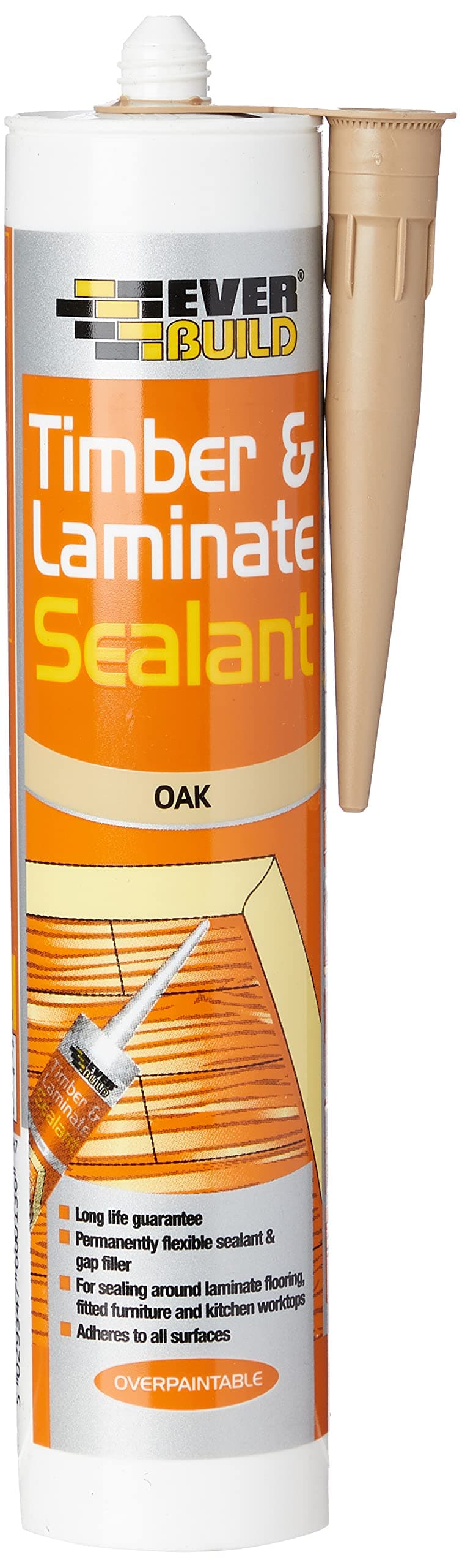 Everbuild Timber and Laminate Sealant, Oak, 290 ml