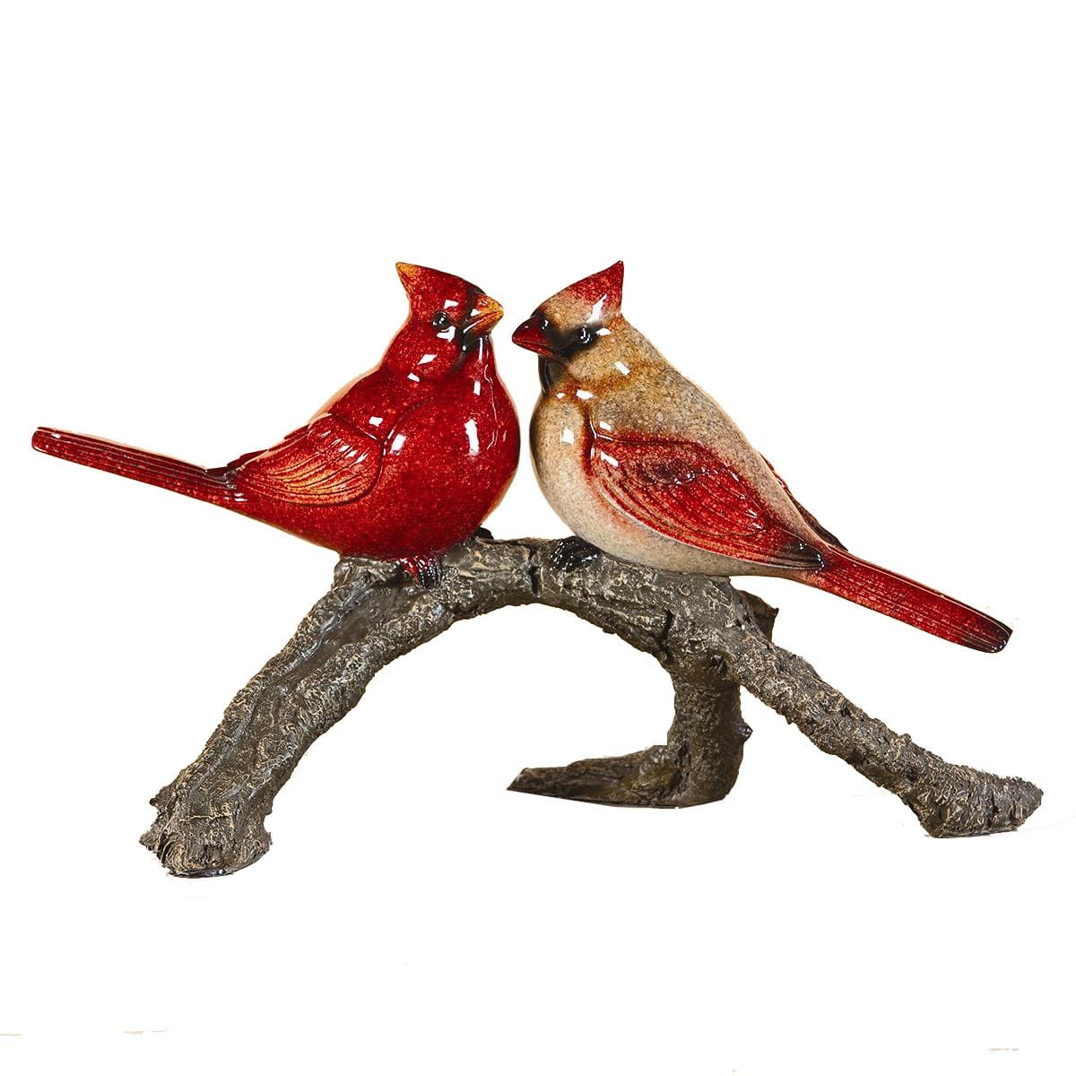 Big Sky Carvers Stonecast Cardinal Pair Sculpture