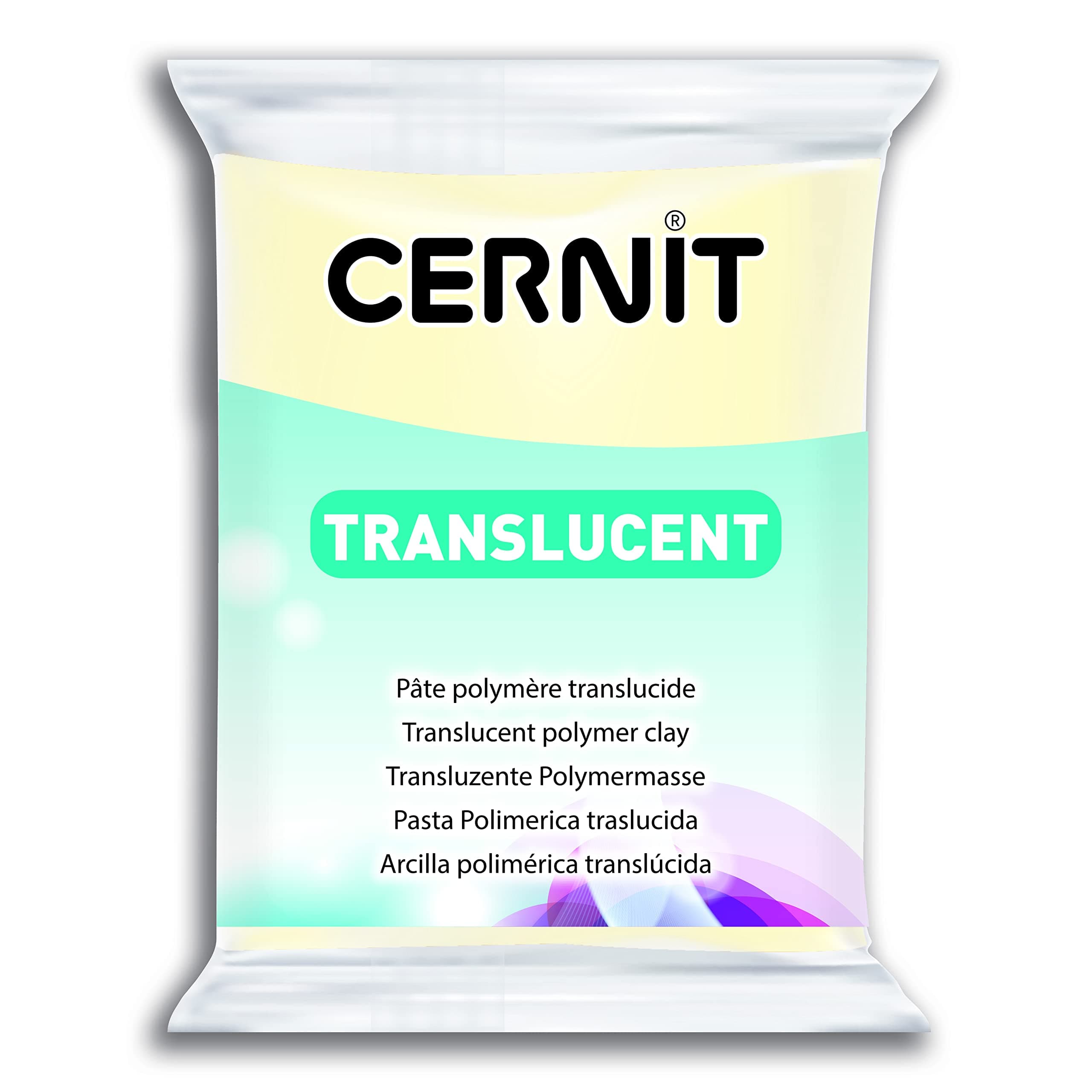 CERNIT Transparant Clay 56g, Night Clow, 7 x 5.5 x 1.5 cm