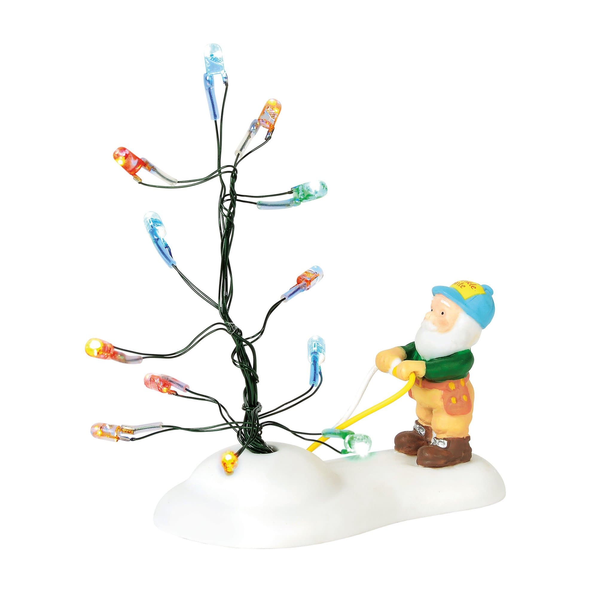 North Pole Village Accessories Testing The Twinkle Lit Figurine, 1.75 Inch, Multicolor