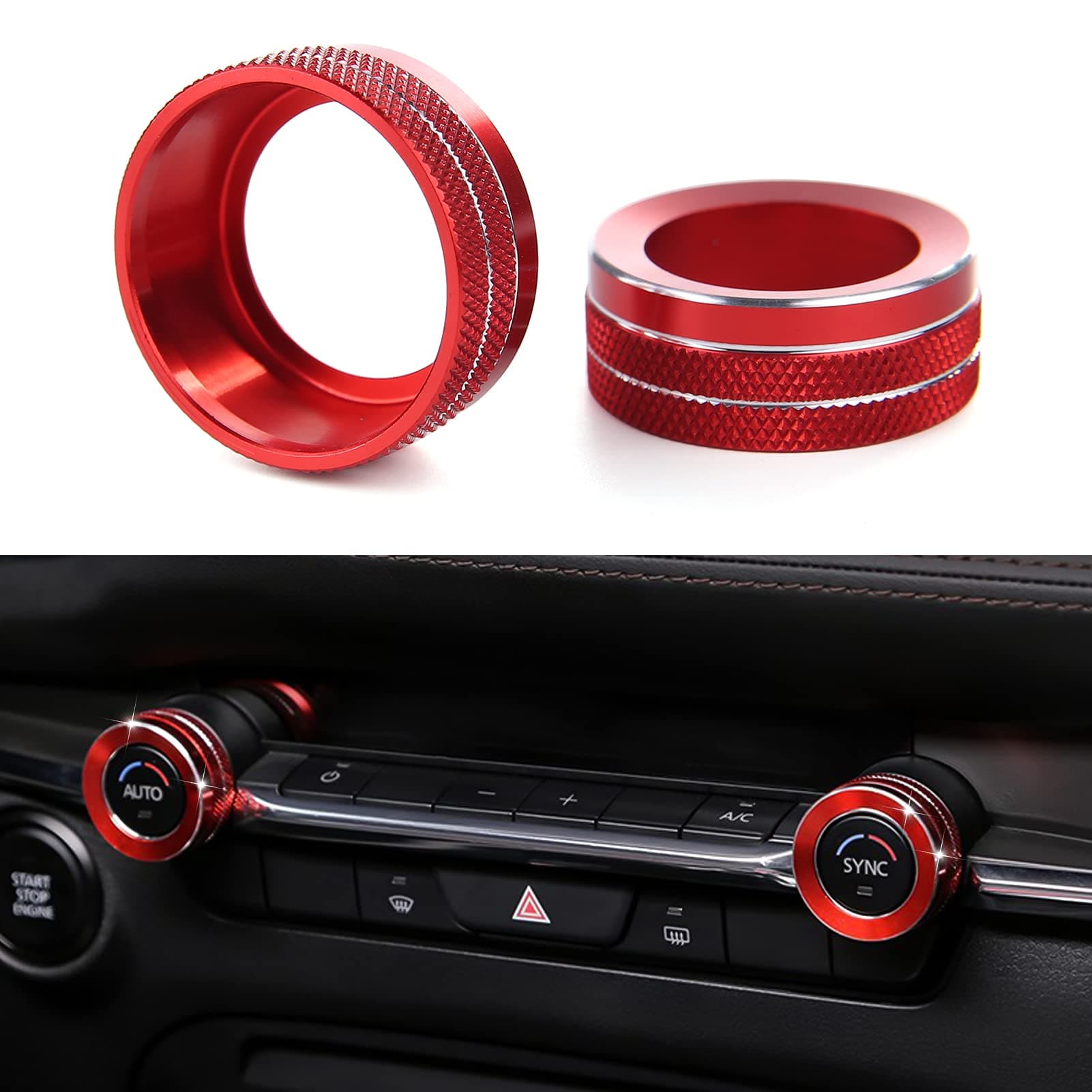 ANFOKAS Compatible with Mazda 3 6 CX-5 CX-30 CX-50 Accessories Car Center Con...