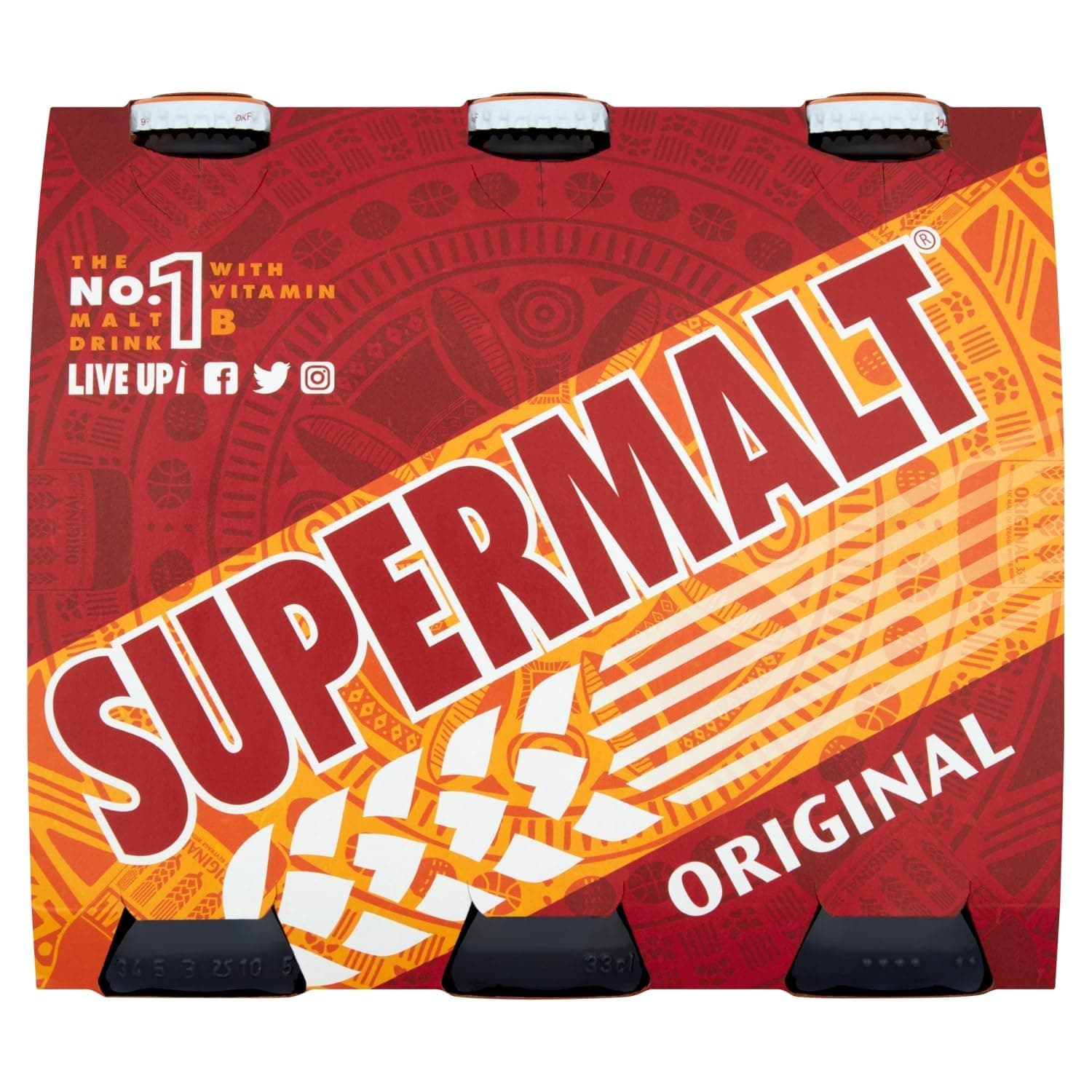Supermalt Original Bottles,330 ml (Pack of 6)