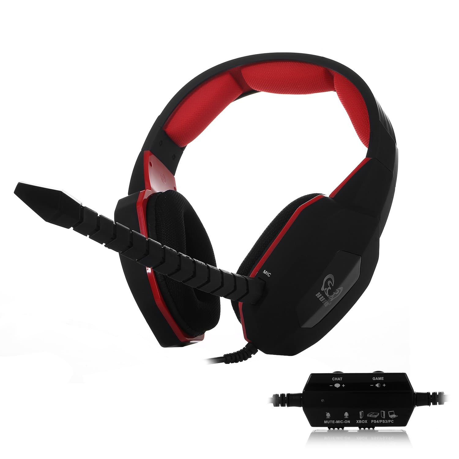 Multi-Platform Stereo Sound Gaming Headset for PS4 / PS3 / Xbox 360 / PC/Mac andCompatible with Xbox One (Red)