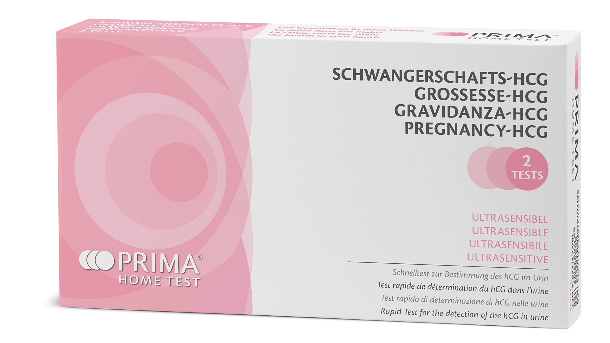 Prima Home Test Pregnancy Tester - Pack of 2 Tests