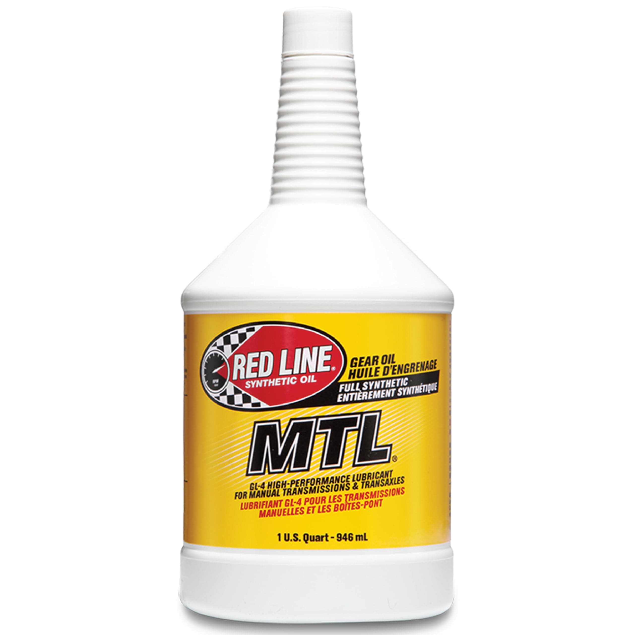 Red Line 50204 SAE 75W80 API GL-4 Manual Transmission and Transaxle Lubricant (MTL) Car Gear Oil - 1 Quart (4 Pack)