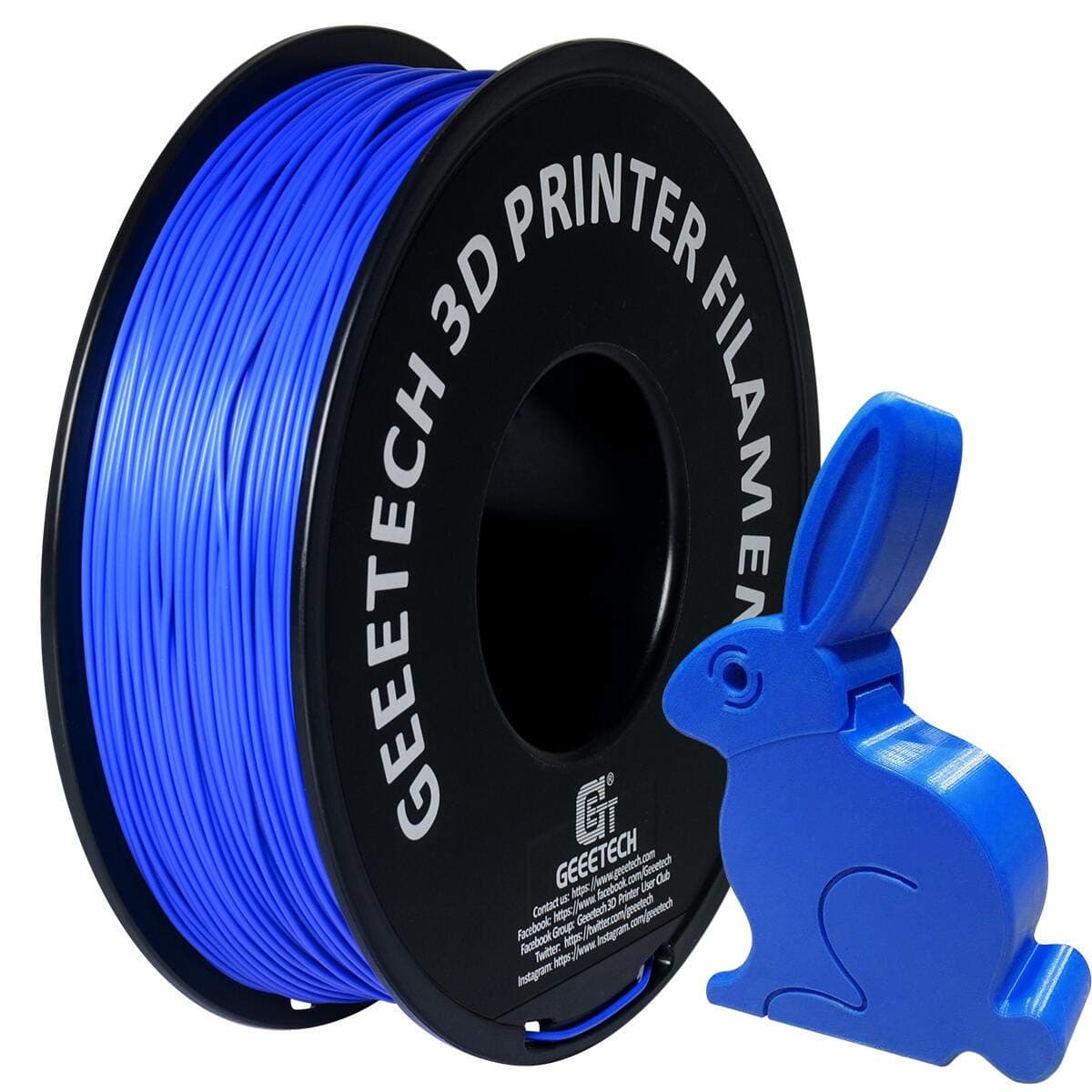 GEEETECH PLA Filament 1.75mm 1Kg Spool for 3D Printer,Vacuum Packaging,Blue