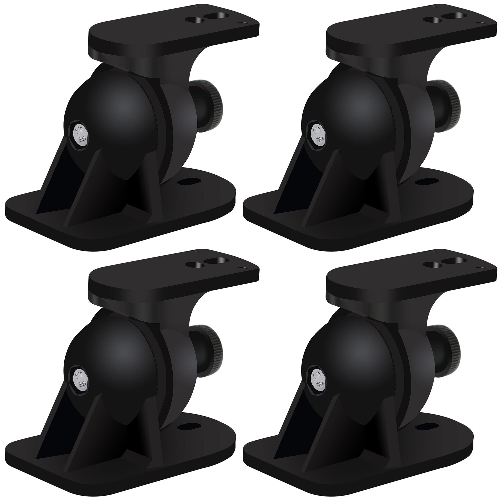 Welsberg 4 pieces (2 pairs) universal wall mount speaker brackets
