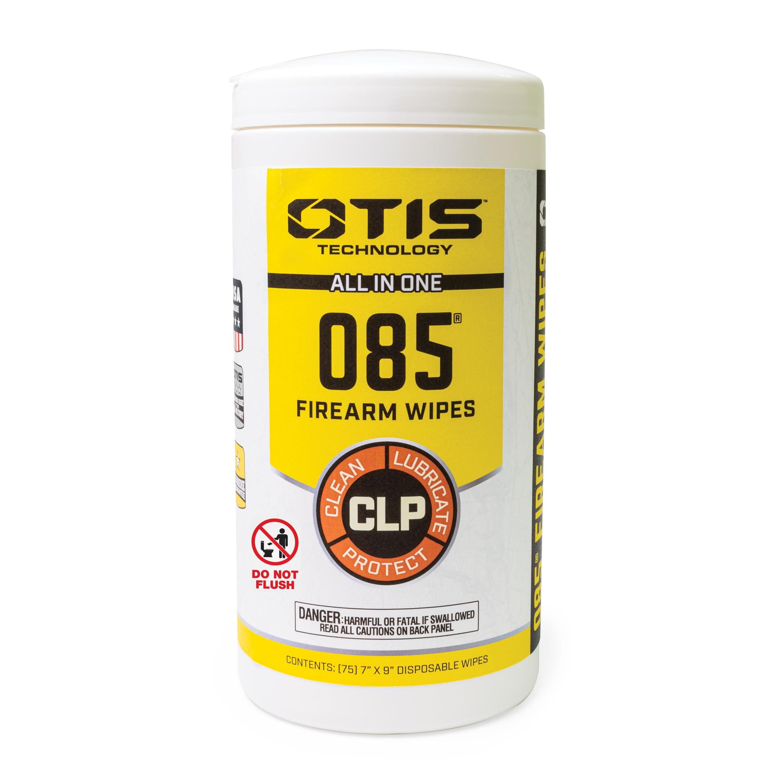 Otis Technology 085 Wipes CLP Firearms Wipes (75 Count)