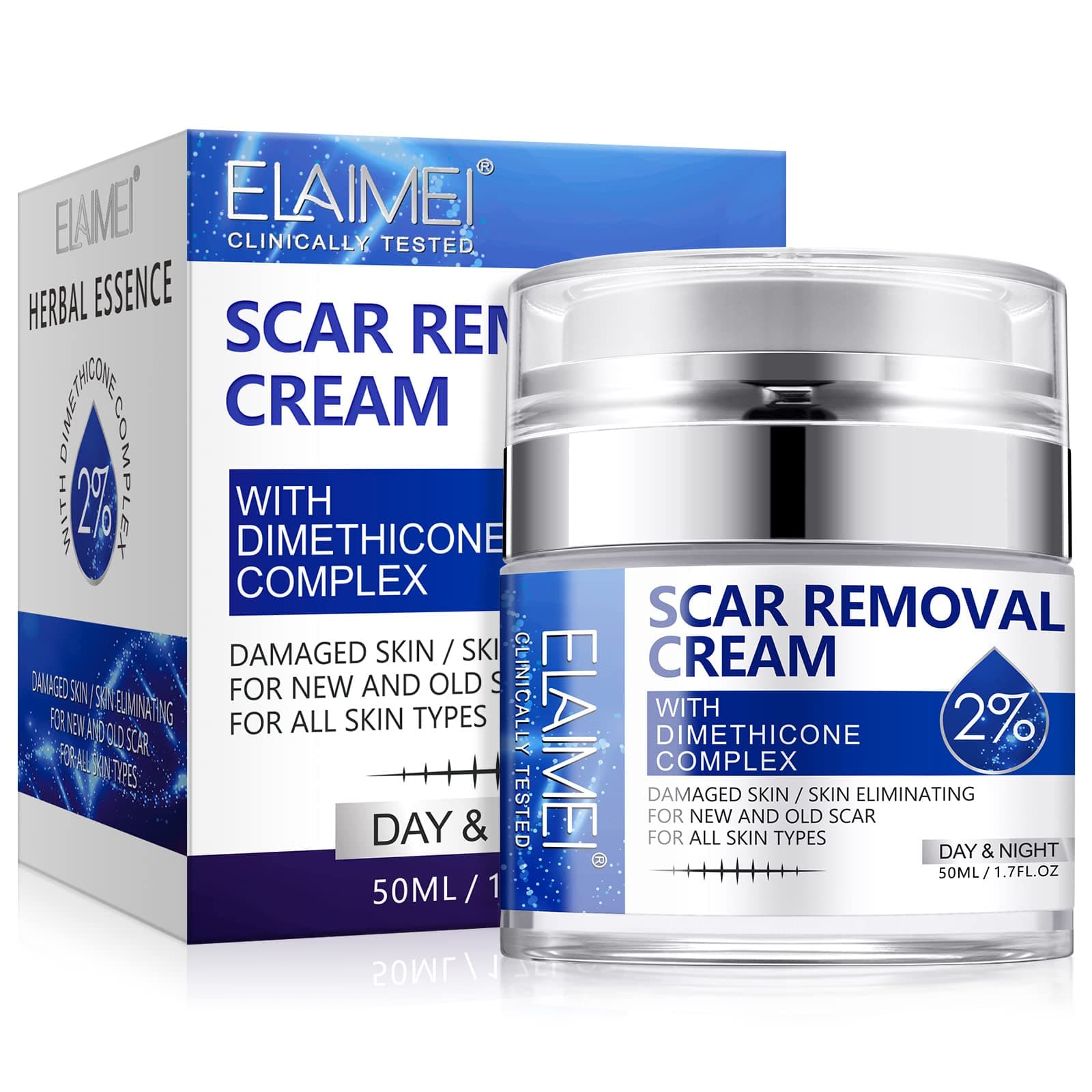 Scar Removal Cream - Advanced Scar Treatment Gel for Surgical Scars, Acne Scars, C-Section, Burns, Stretch Marks - for Old and New Scars