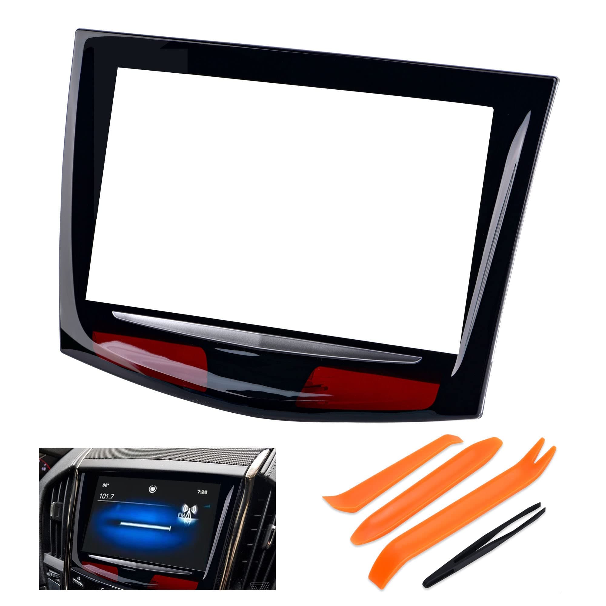 New CUE Touch Screen Display Replacement for Cadillac 2013-2017 ATS CTS ELR ESCALADE SRX XTS Gel-free Replaces Screens + Free Tools