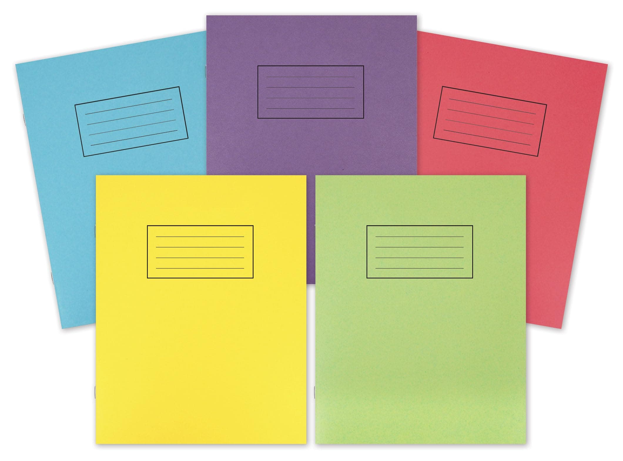 Exercise Book, 229mm x 178mm, Assorted, Pack of 10 , SV42364