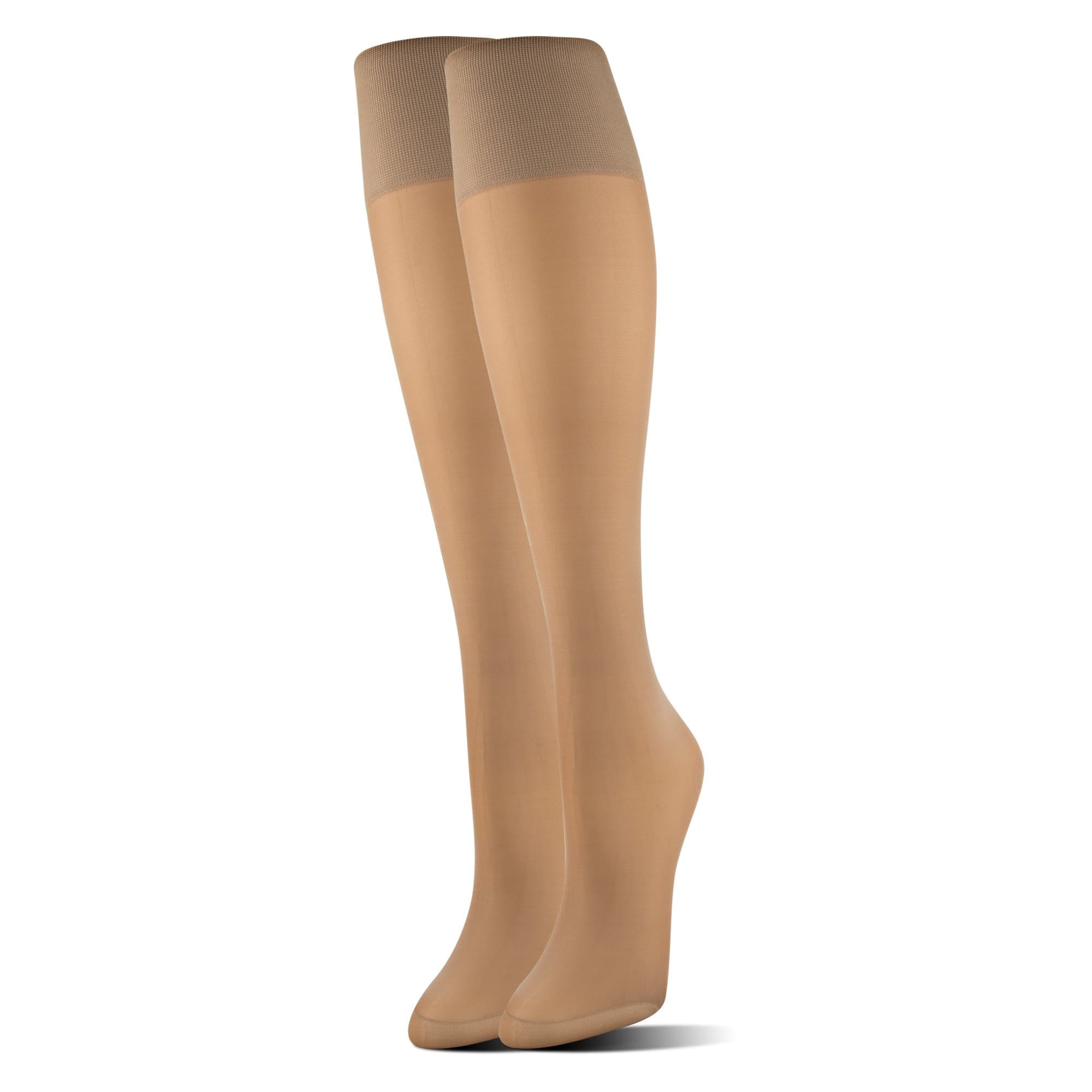 MediPeds Women's Mild Compression Support Knee High Socks, 1 Pair