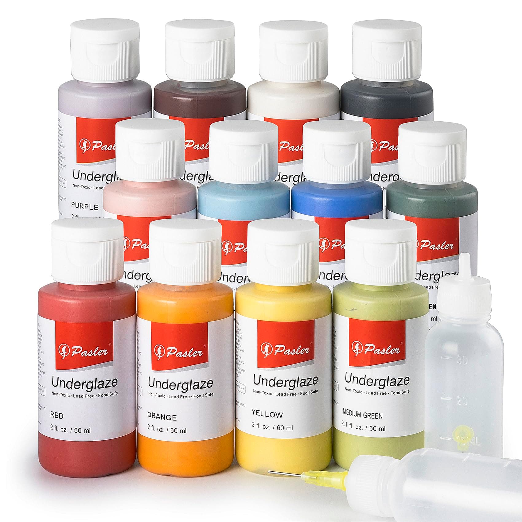 Underglaze Set - 2 fl oz/60 ml, Concentrated Opaque Liquid Underglaze...