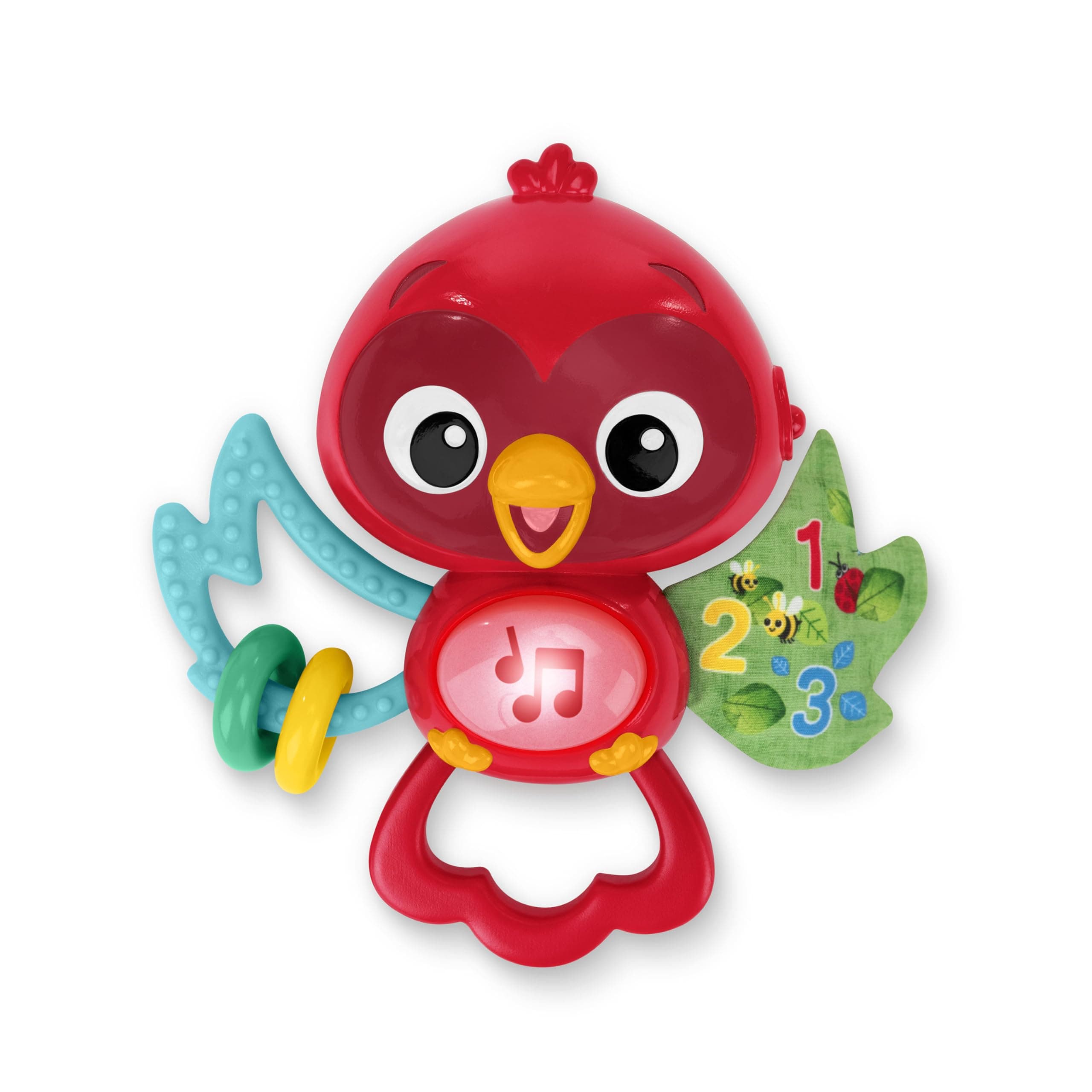Roxys Bright Flight Musical Baby Toy & Teether, Plays Real Bird Sounds with 10+ Melodies, Multisensory, Ages 3 Months and Up