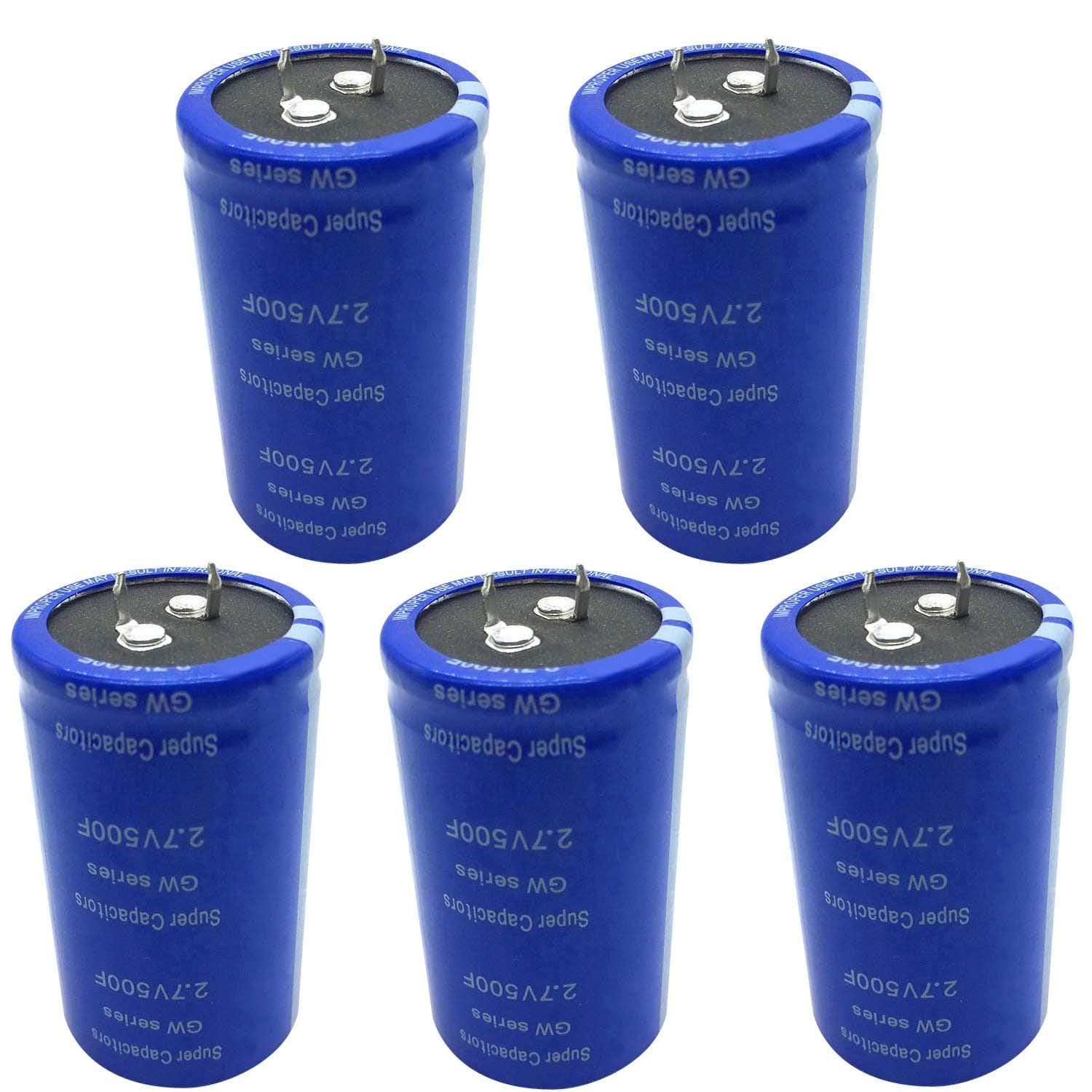Super Capacitor 2.7V 500F 60X35mm Low ESR High Frequency - 5Pcs