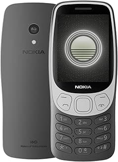 Nokia 3210 4G | All-New Classic Keypad Phone with Dual SIM, YouTube, Scan & Pay UPI, Rear Camera, Wireless FM Radio, MP3 Player, Bluetooth & USB Type C | 1 Year Replacement Guarantee | Grunge Black
