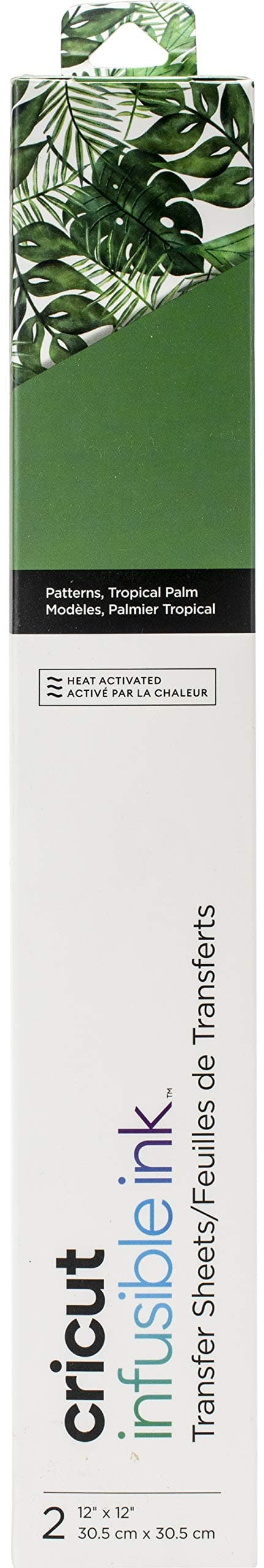 Cricut Infusible Ink Transfer Sheets -2 Sheets 12" x 12" - Tropical Palm Pattern - for Cricut EasyPress, Maker, Explore Air 2