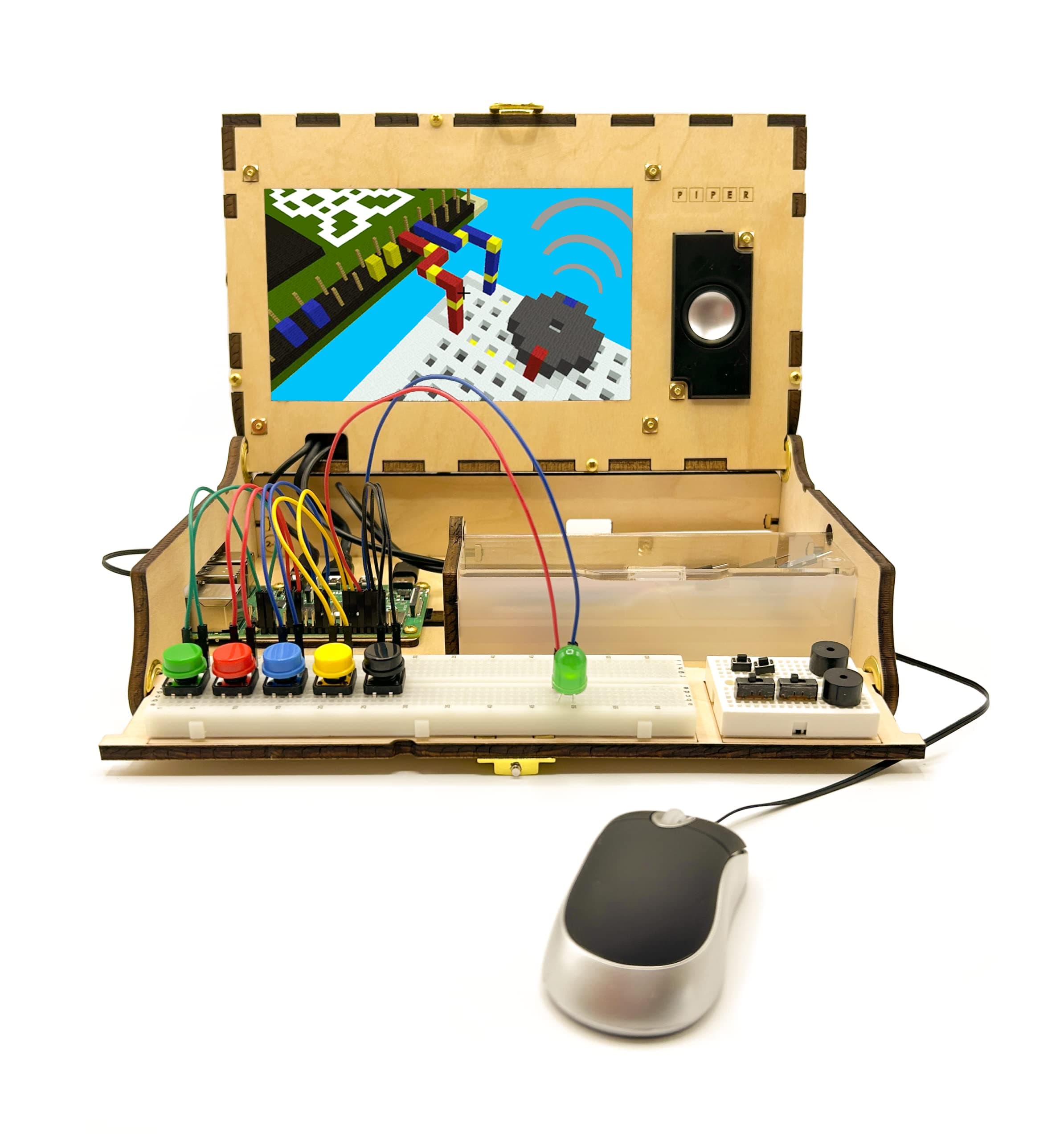 Piper Computer Kit: Award-Winning, STEAM Learning, with Raspberry Pi, Drag-n-Drop Coding, StoryMode, Games, Python, and Amazing Projects!