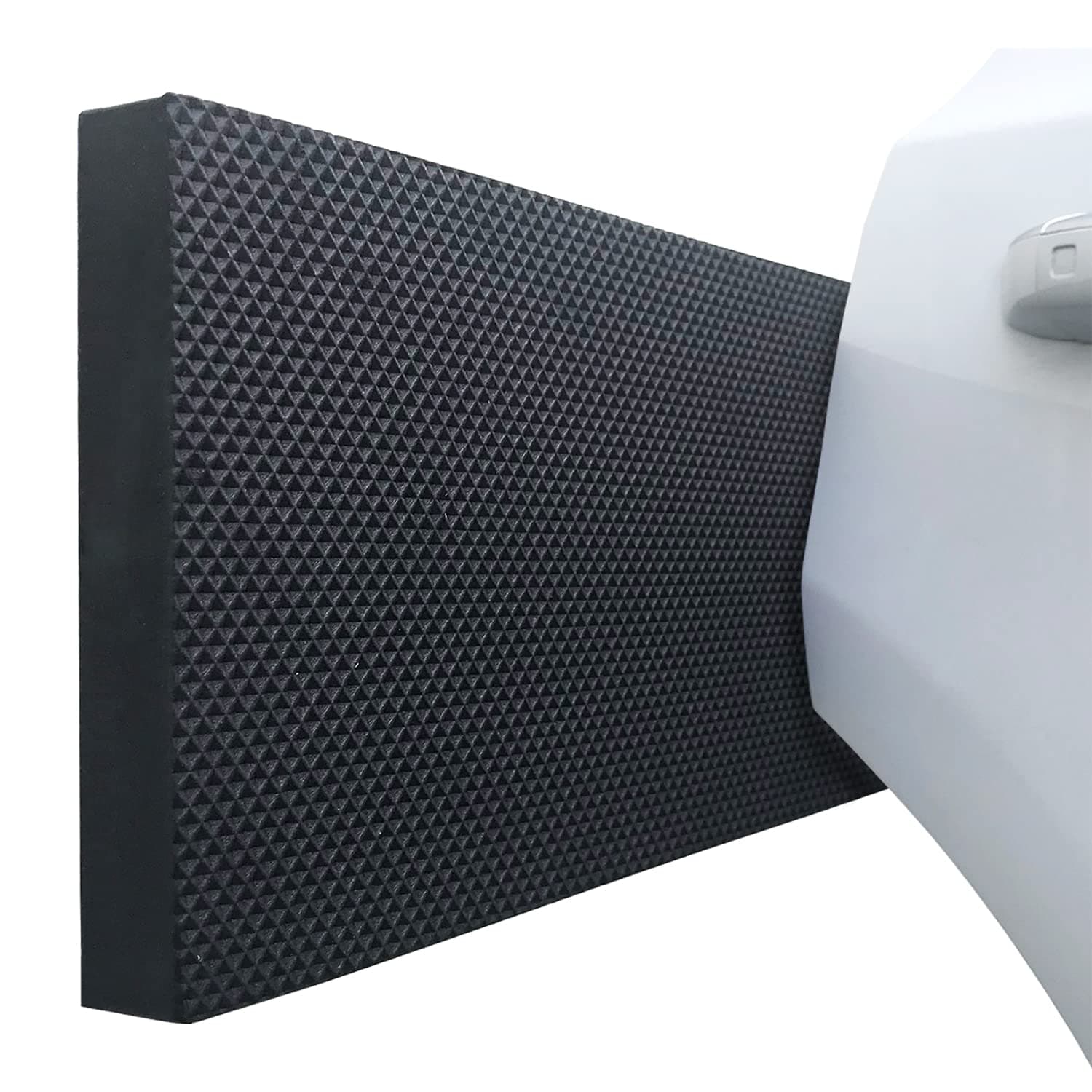 AMPULLA GWP02S Garage Wall Protector Car Door Protectors, Designed in Germany (4, Black)