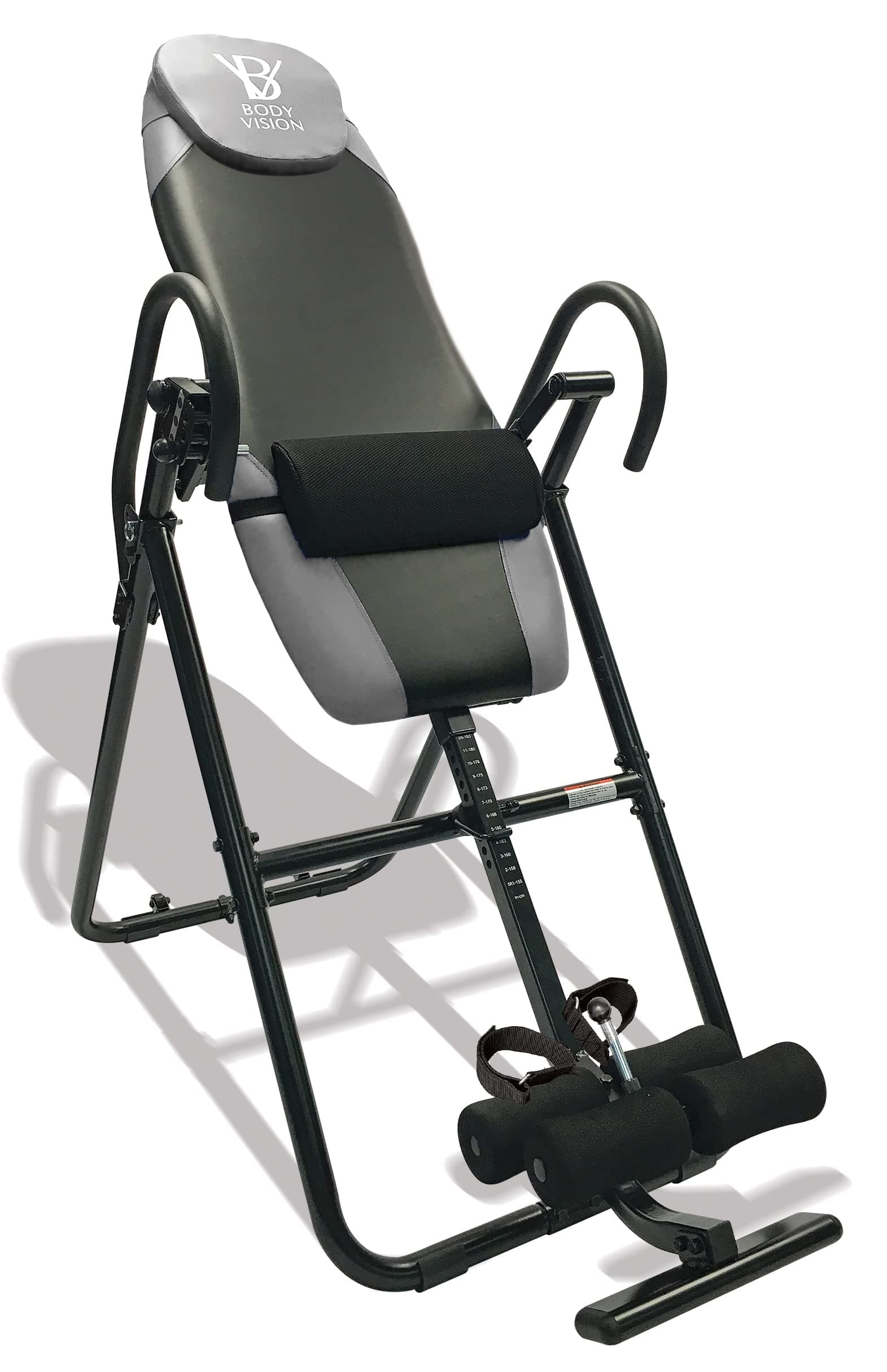 IT9825 Premium Inversion Table with Removable Head Pillow & Lumbar Support Pad, - Heavy Duty - up to 250 lbs., Gray