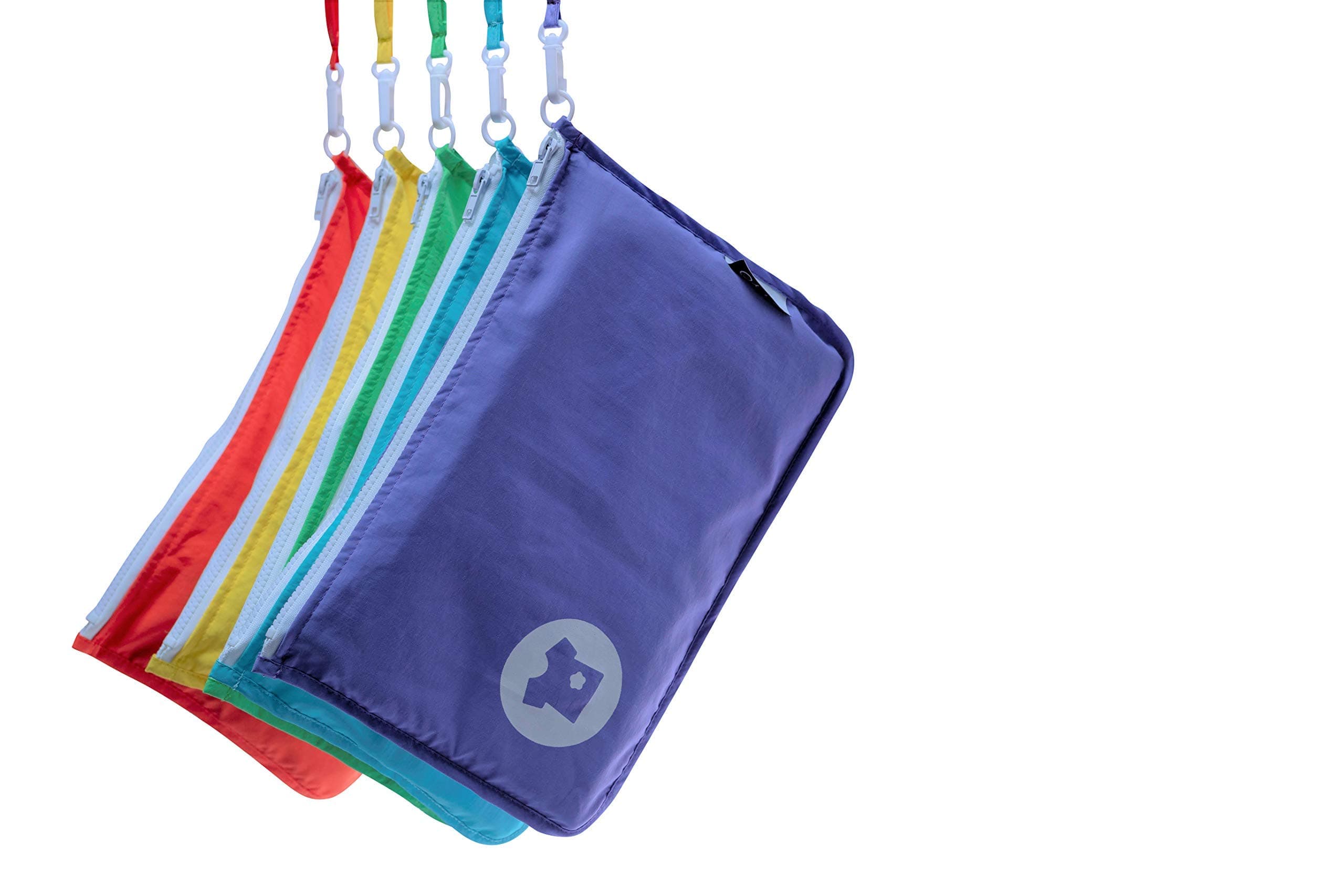 OYYO Diaper Bag Organizer Pouches a 5 pc Set. Machine Washable, Color Coded, Diaper pad and Wet Bag Included.