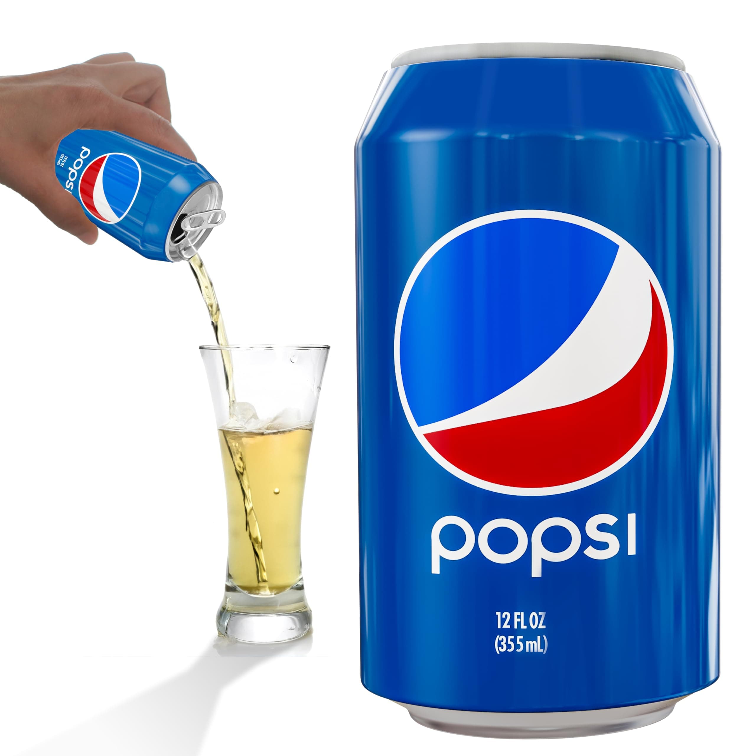 BeerSkin Skywin Silicone Can Covers that Look Like Soda - 12 oz (355ml), Reusable & Durable Soda Can Cover, Fun Kozies for Cans for Camping, Parties, Outdoor, Beach Accessories (Blue)