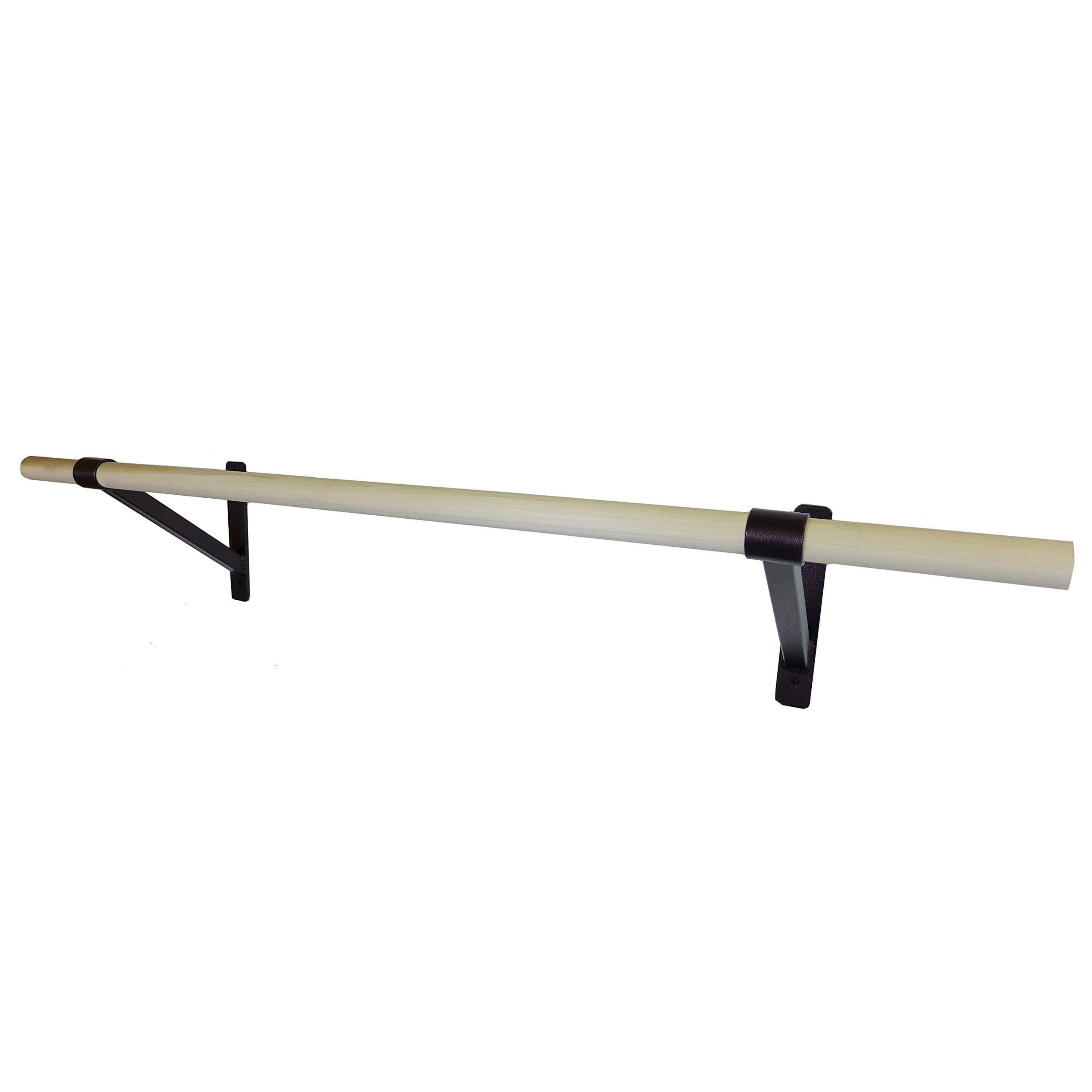 DuroBarre 6ft Complete Ballet Barre Wall Mounting Kit - Dance Stretch Bar 6 feet