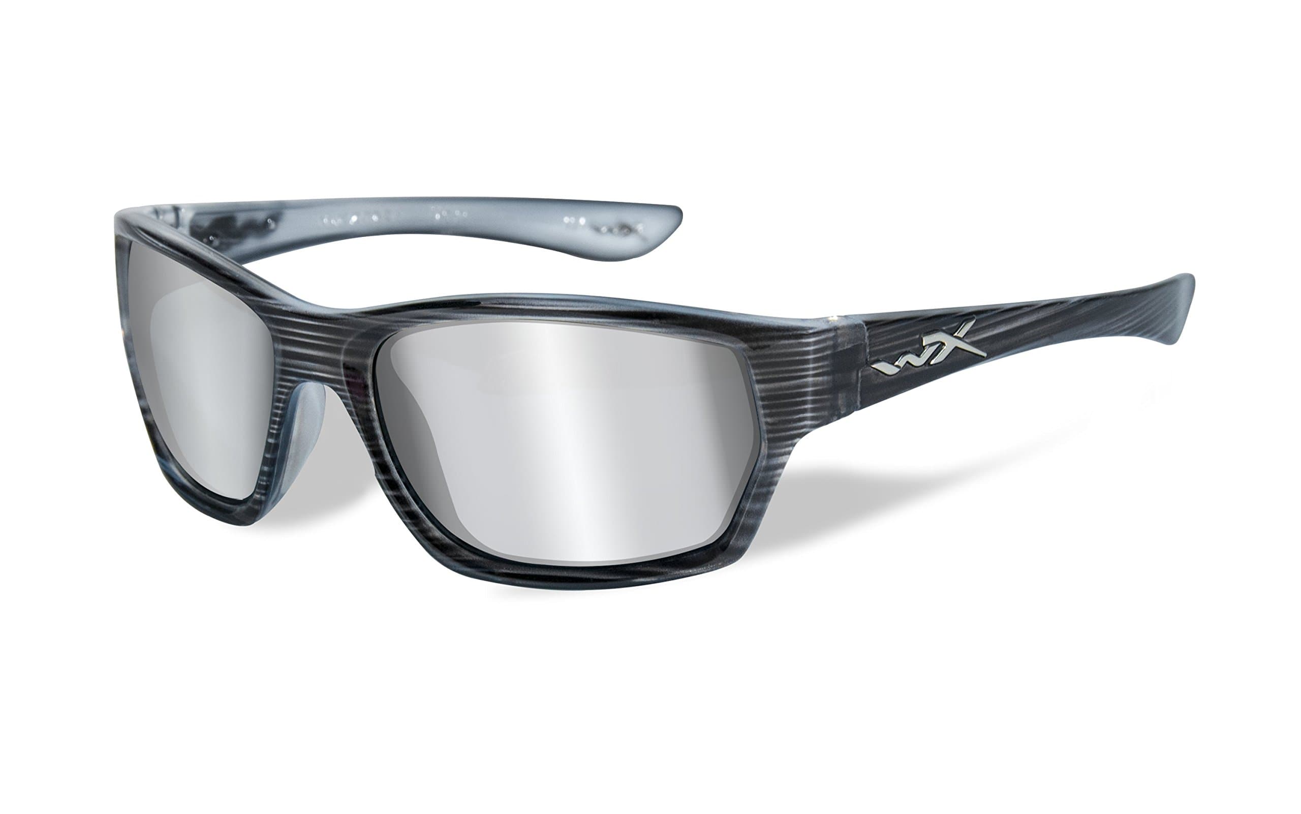 Wiley X WX Moxy Black Streak Frame w/Sliver Flash Mirror Lens Sunglasses SSMOX02
