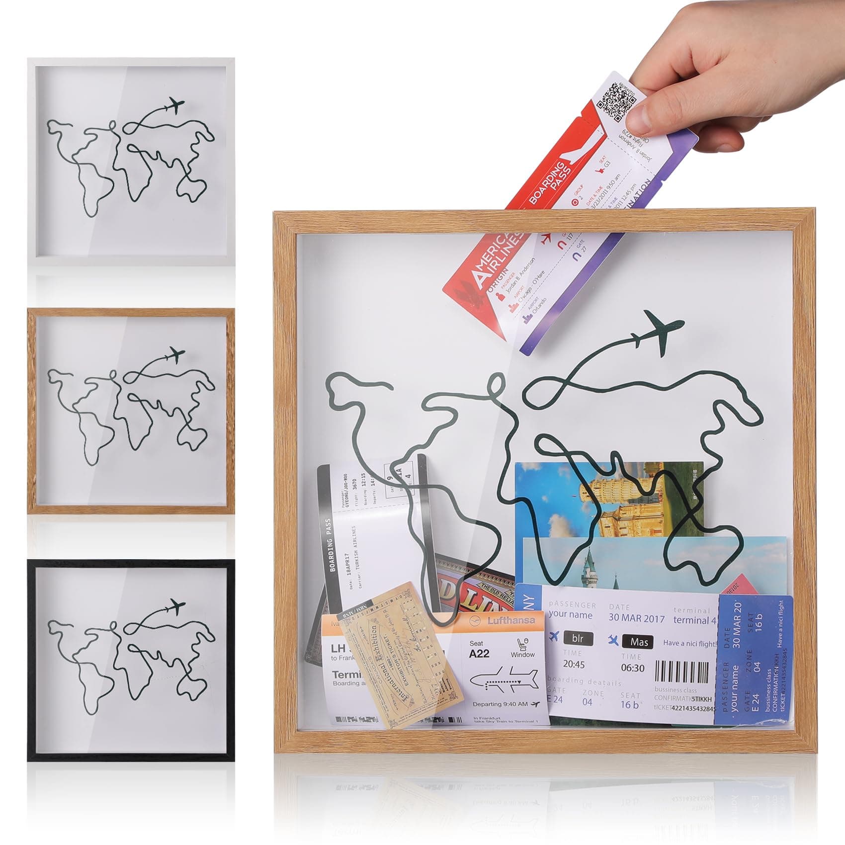 shadow box (Black, 8x8in)