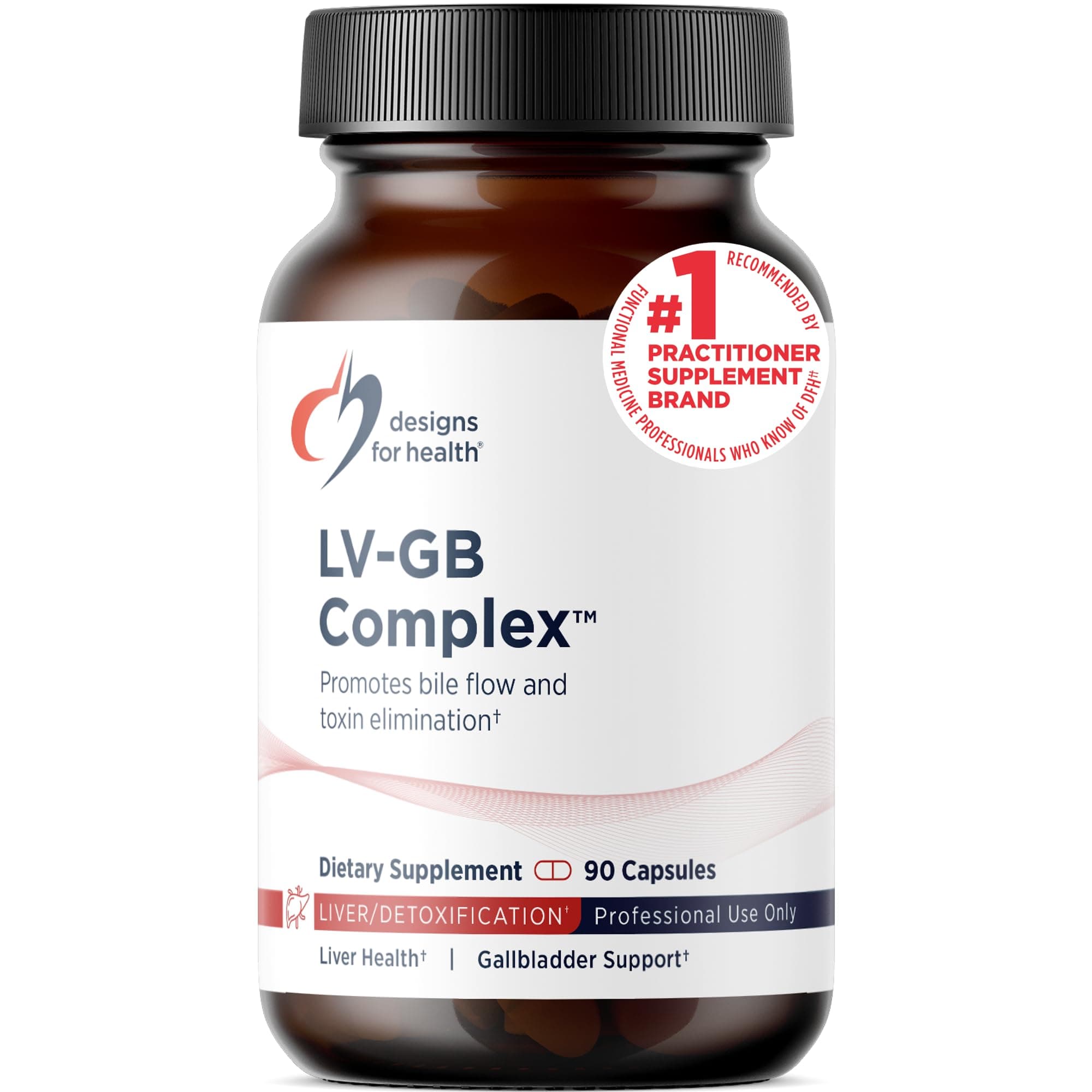LV-GB Complex - Liver Detox Supplements for Gallbladder Support with Milk Thistle, Artichoke, Vitamins + Ox Bile - Supports Bile Flow + Toxin Elimination (90 Capsules)