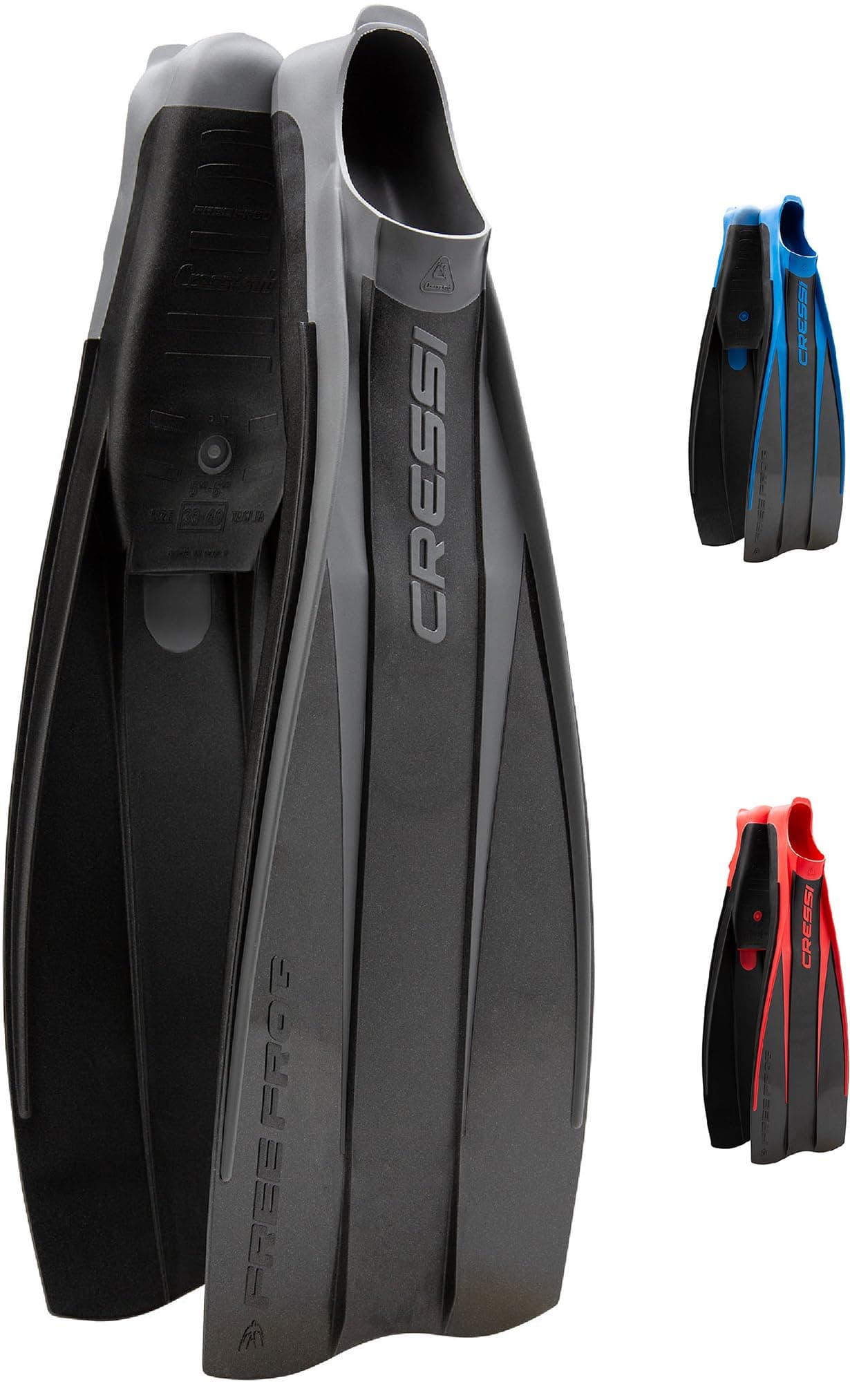 Cressi Free Frog, Black, 41/42