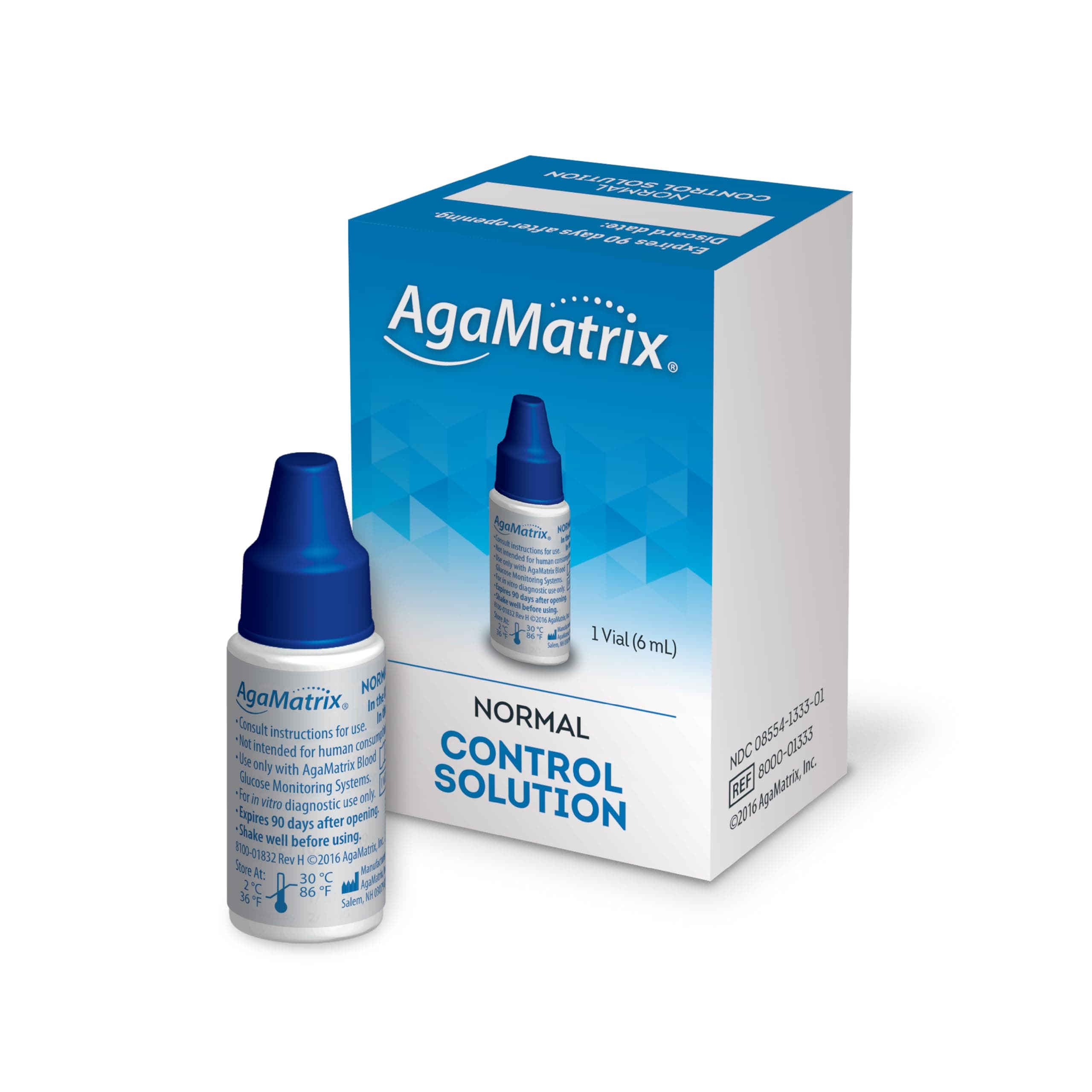 AgaMatrix Wavesense Normal Control Solution, 1 Vial (6 Ml)