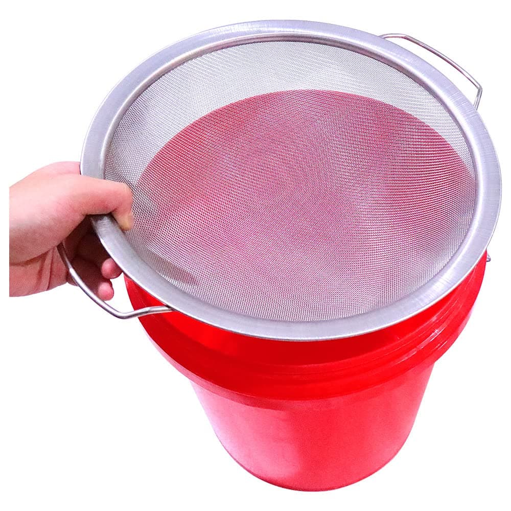 Fine Mesh Paint Strainer 60 Mesh Stainless Steel Paint Filter Emulsion Honey Funnel Filter Cover Fits 5 Gallon Paint Bucket Filter Tool Insert Strains (1 pc)