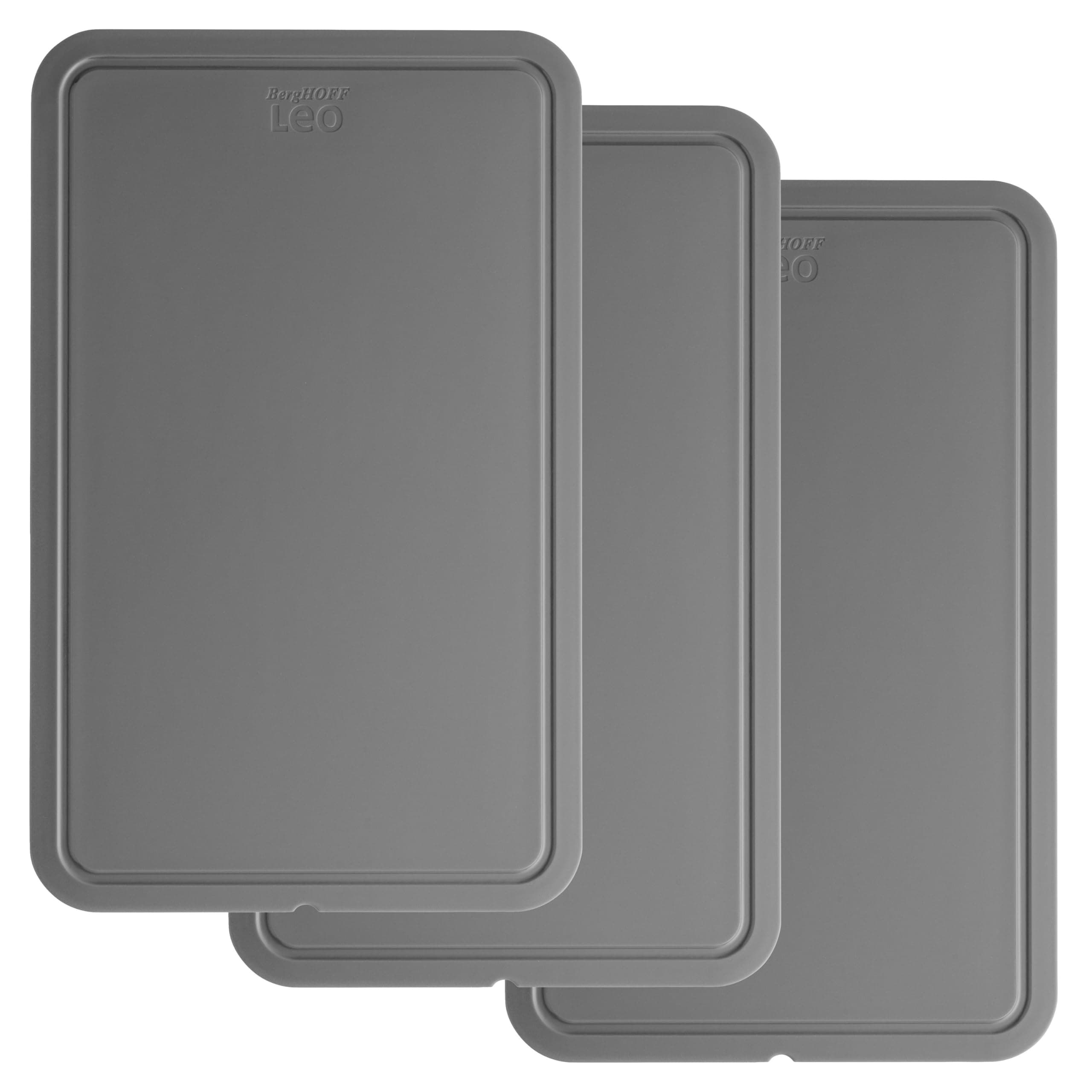Legacy multi-purpose Cutting board Dark Grey made of Polypropylene Dishwasher safe Pieter Roex Design 3 Pcs Set - Leo