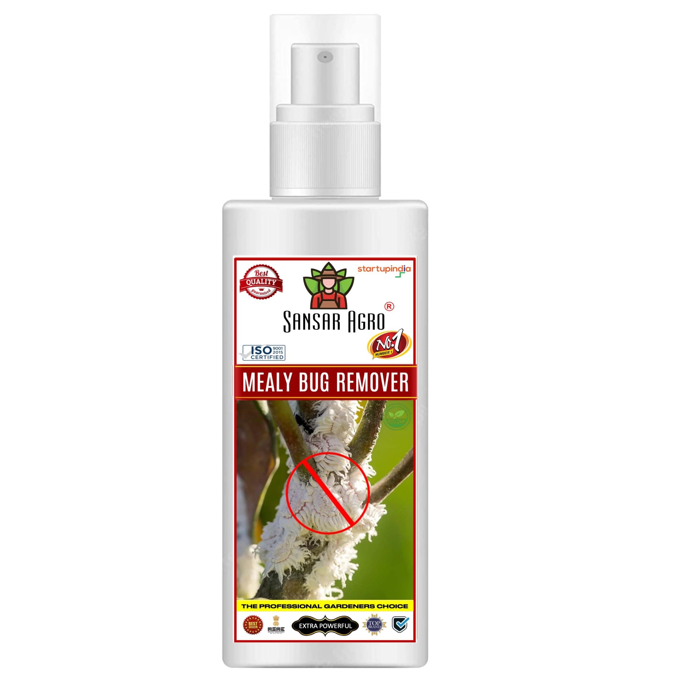 Sansar Agro® Mealy Bug Remover Spray, Premium Essential Liquid Spray For Complete Removal Of Mealy Bugs From Plants (100 Ml)