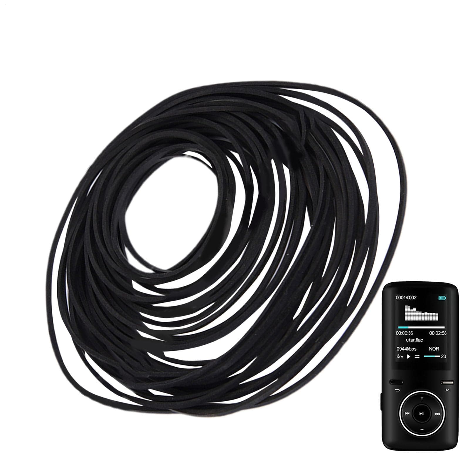 Cassette Player Belts - 30x Rubber Replacement Belt Set, Universal Transmission Belts for Tape Boards for Repairing Old Audio Equipment, Cassette Players
