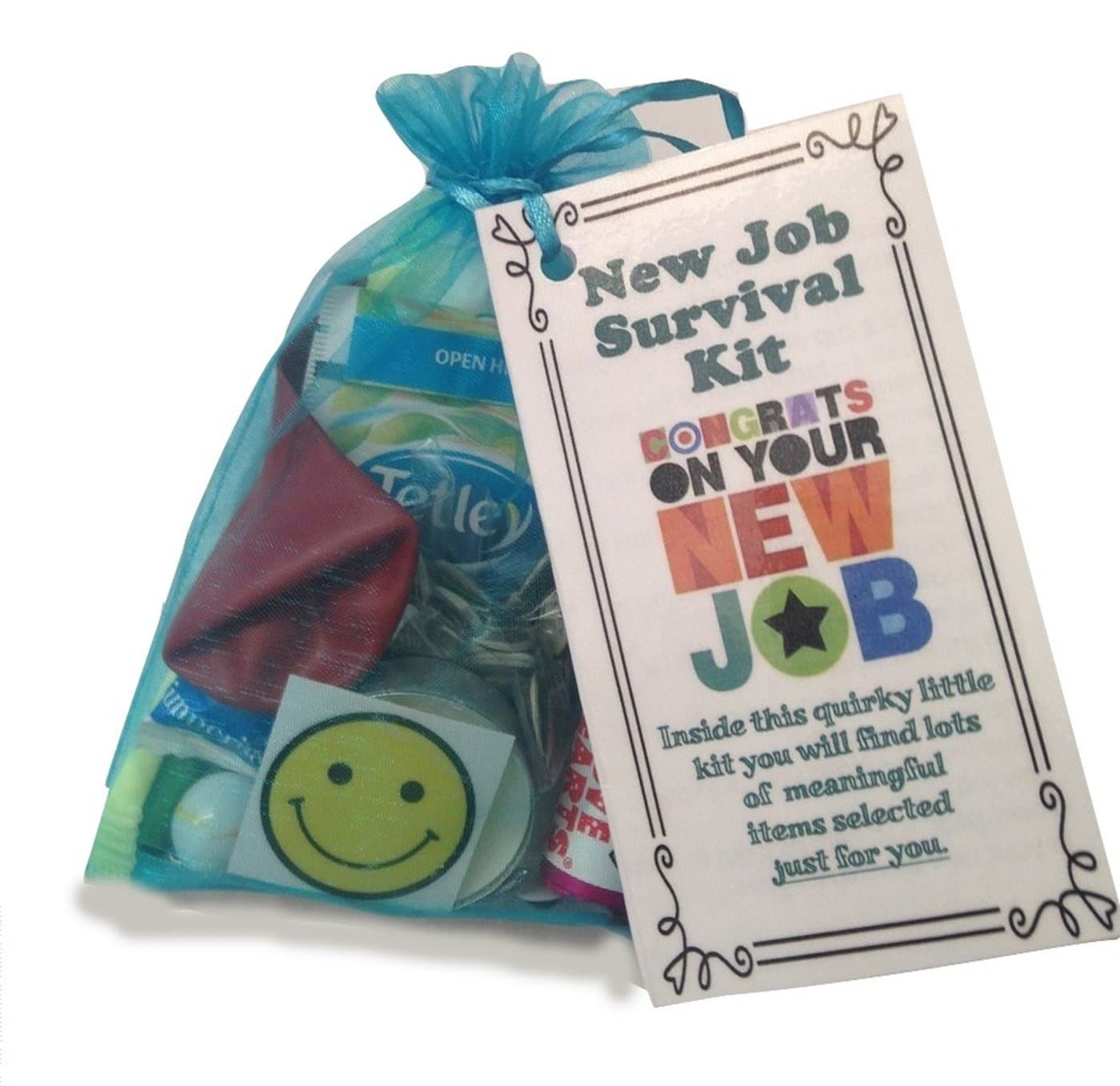 New Job Novelty Survival Kit. Keepsake Gift